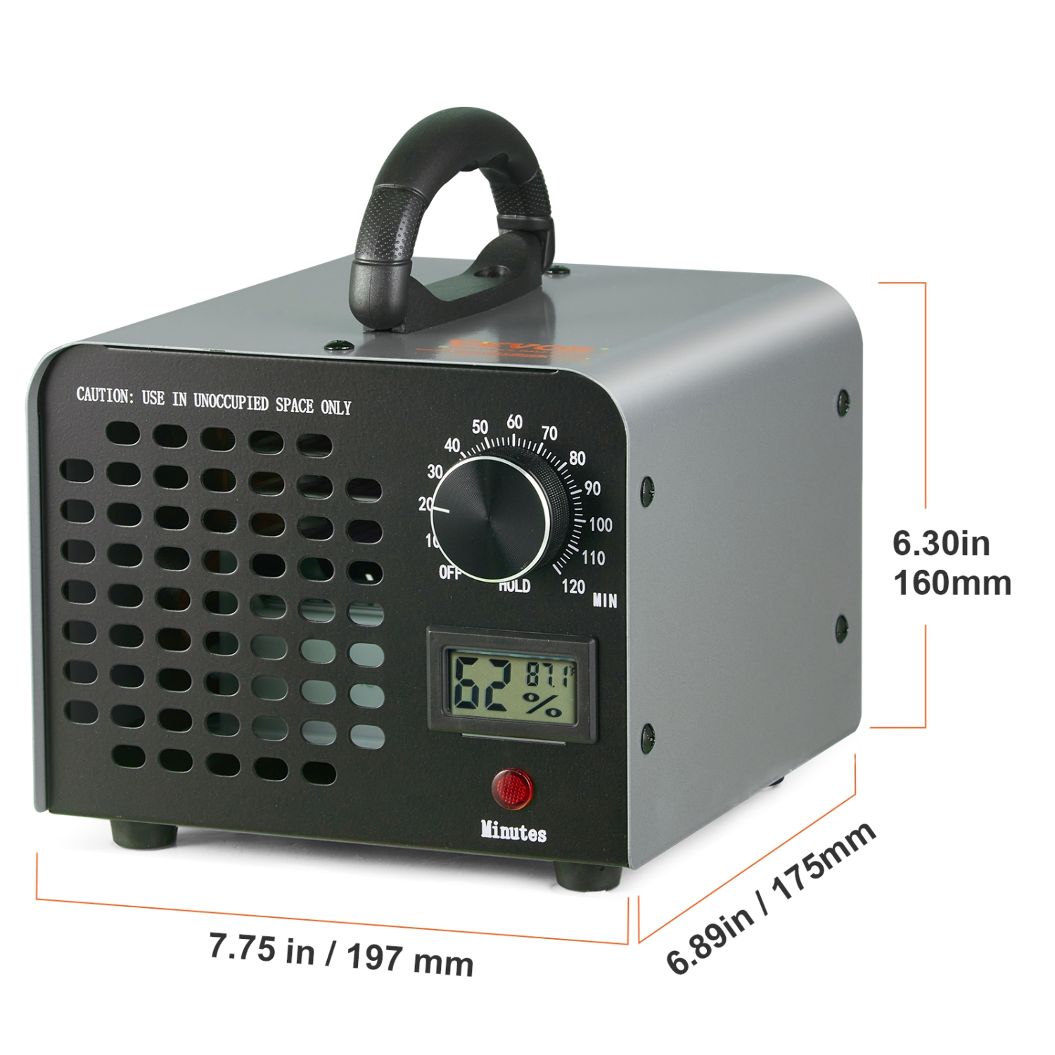 VEVOR 36000mg/h Ozone Generator, Ozone Machine Odor Remover, High Capacity Commercial/Industrial Ozone Generator Machine, Home Air Ionizers