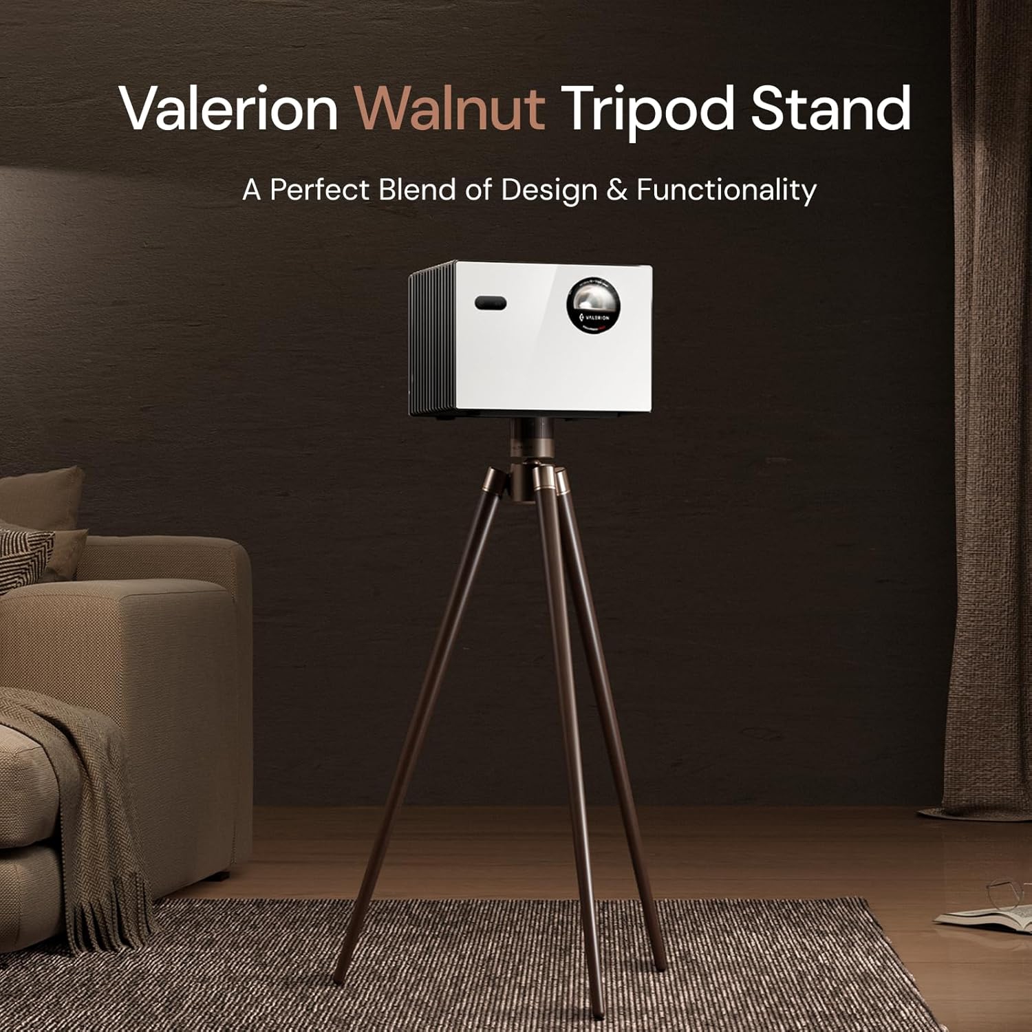 Walnut Trip Stand Compatible with the VisionMaster and StreamMaster Series