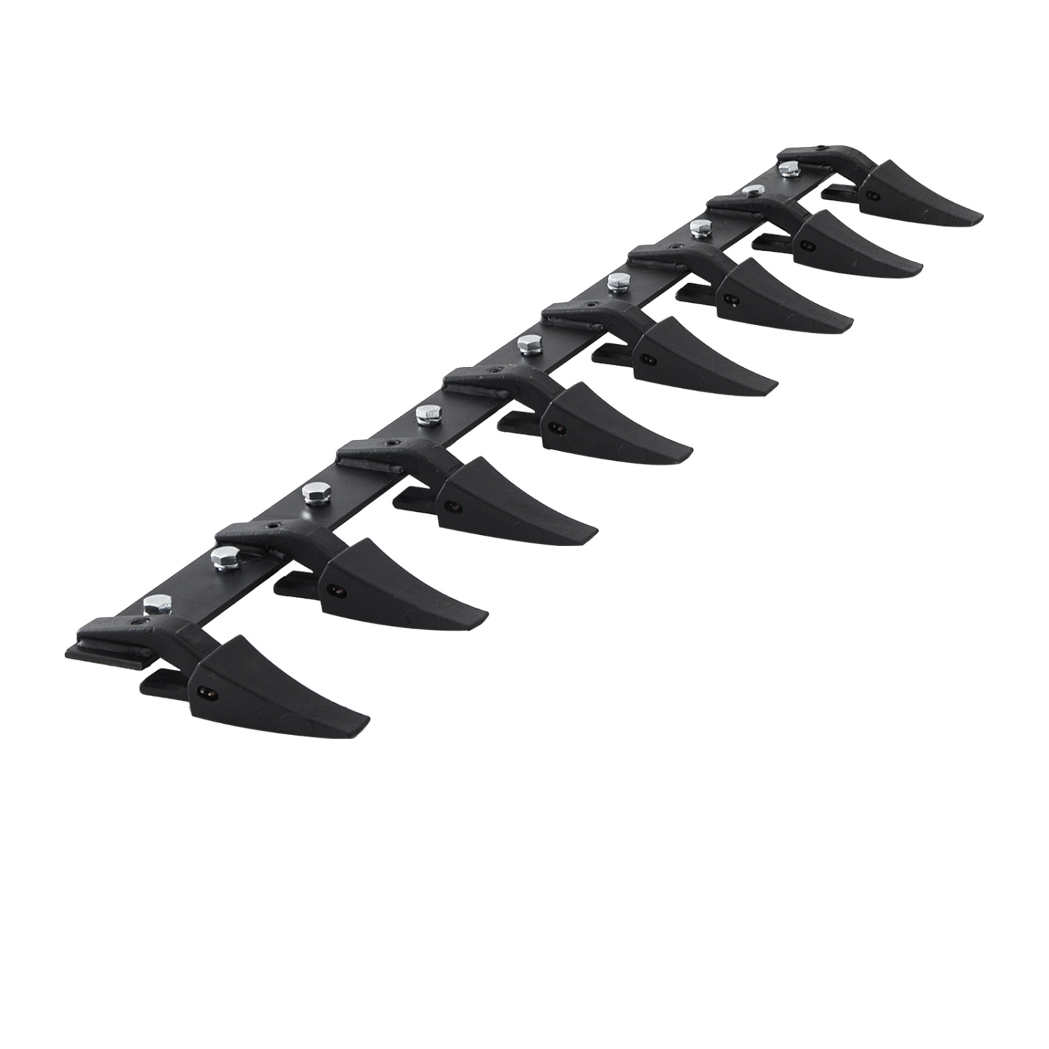 VEVOR 66'' Bucket Tooth Bar, Heavy Duty Tractor Bucket 8 Teeth Bar for Loader Tractor Skidsteer, 4560 lbs Load-Bearing Capacity Bolt On Design, for