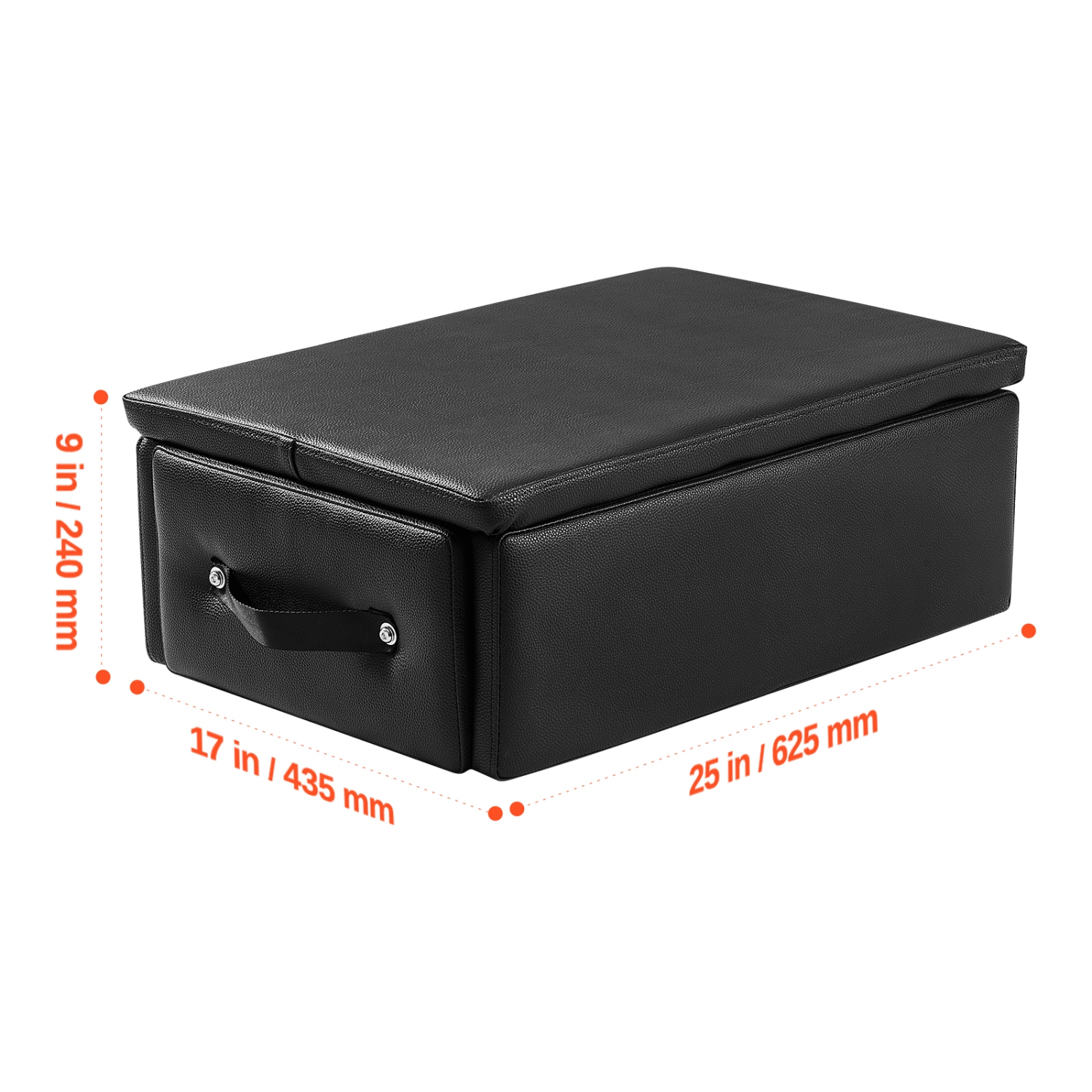 VEVOR 25x17x9 In Pilates Box for Reformer, Pilates Reformers Sitting Box for Exercises, Premium PU and Wood Pilates Equipment Accessory, Improve