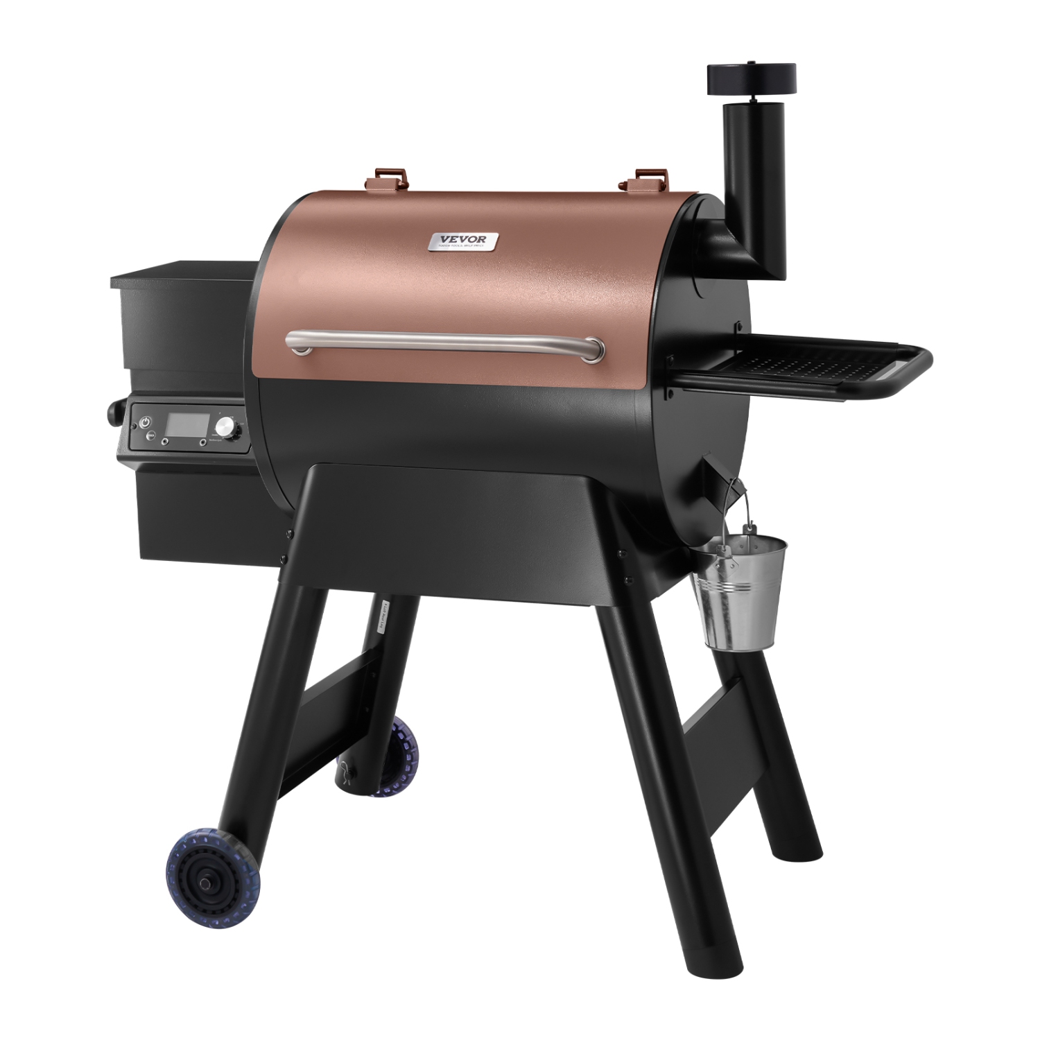 Fumoir à granules de bois carré de 575&nbsp;po VEVOR, barbecues 8 en 1 pour la cuisson à l'extérieur, gril électrique et fumoir pour surface de