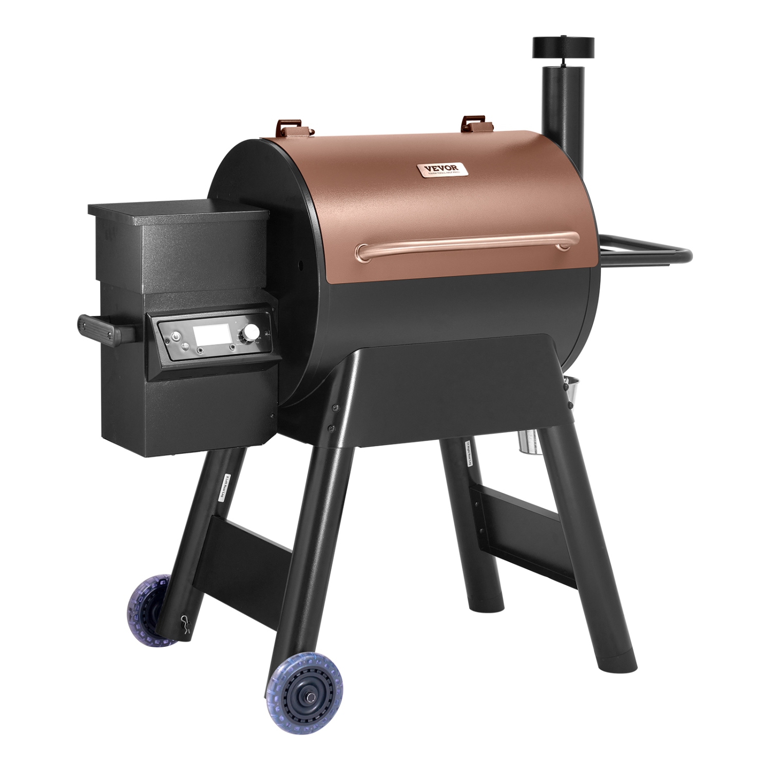 Fumoir à granules de bois carré de 575&nbsp;po VEVOR, barbecues 8 en 1 pour la cuisson à l'extérieur, gril électrique et fumoir pour surface de
