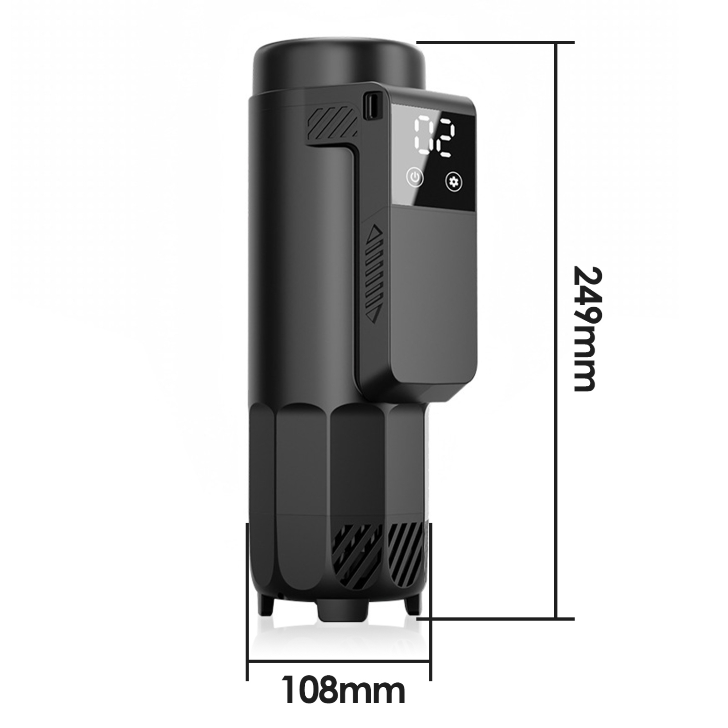 Tasse réfrigérée isotherme portative pour l'auto, mini-réfrigérateur à recharge USB avec affichage numérique pour les déplacements et la maison