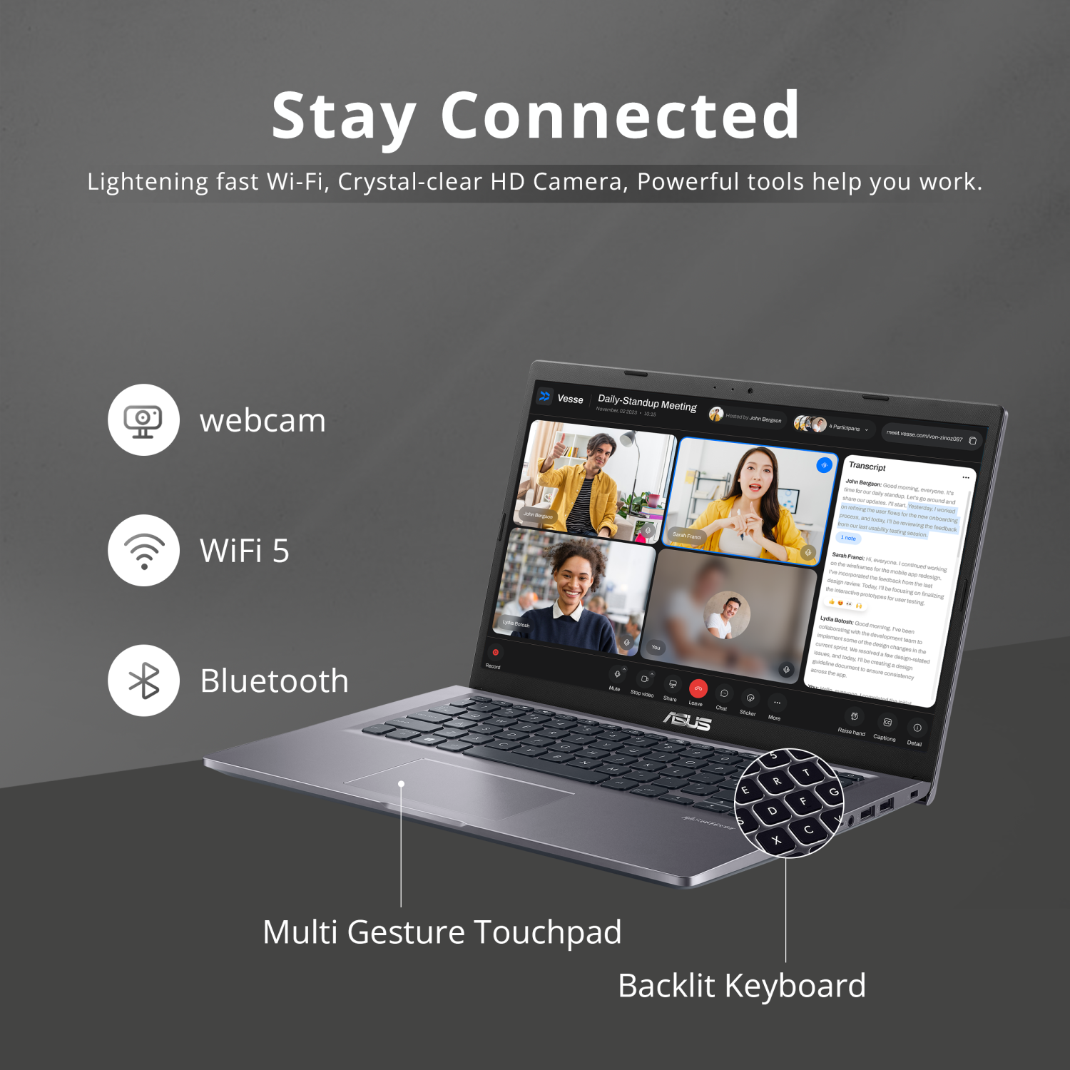 Refurbished Excellent - ASUS VivoBook 14" FHD Laptop, AMD Athlon 3150U, 512GB PCIe SSD, 12GB RAM, Backlit Keyboard, HD Webcam, Wi-Fi 5, Windows 10