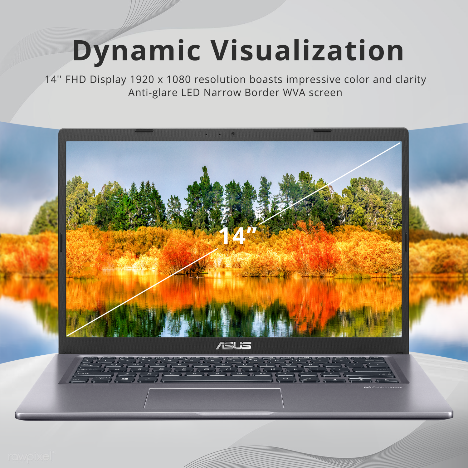 Refurbished Excellent - ASUS VivoBook 14" FHD Laptop, AMD Athlon 3150U, 512GB PCIe SSD, 12GB RAM, Backlit Keyboard, HD Webcam, Wi-Fi 5, Windows 10