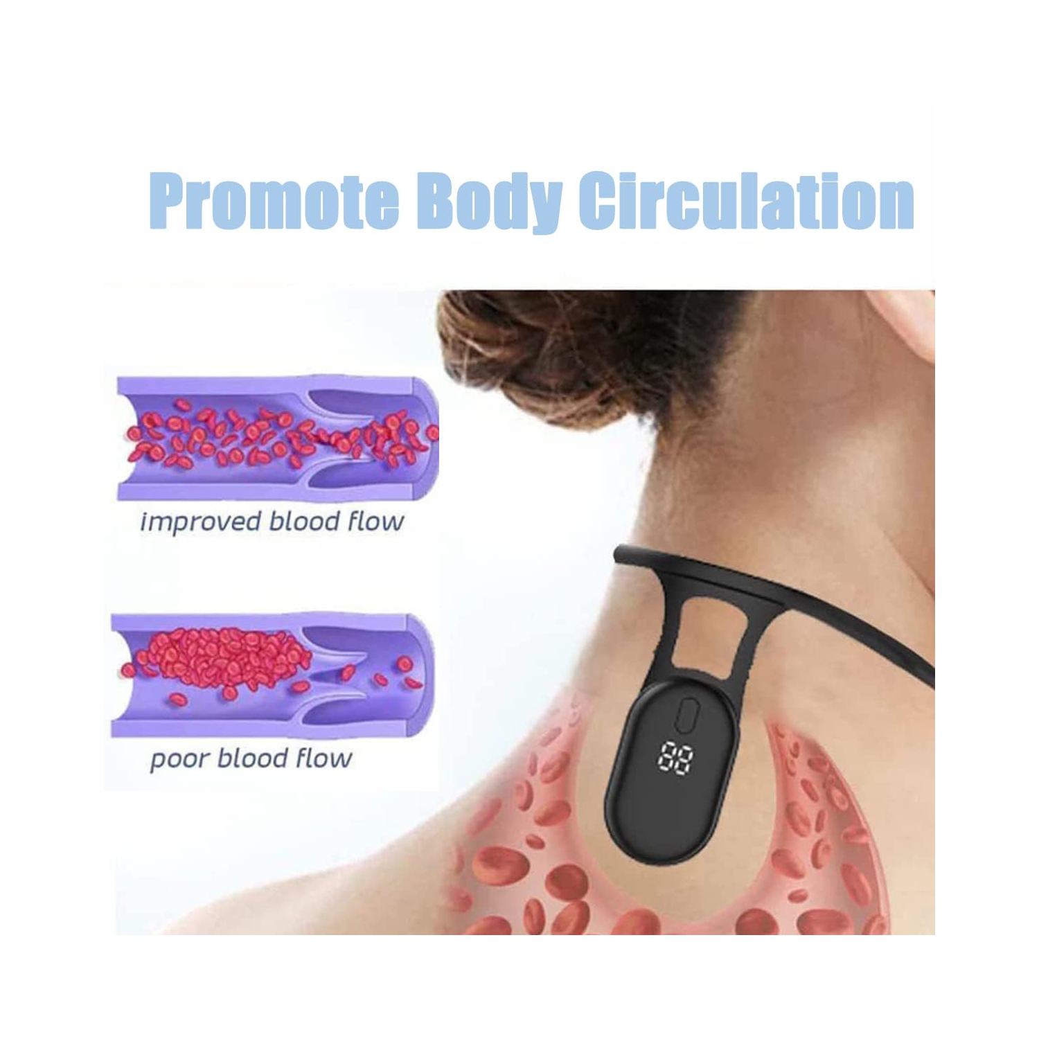 Adult Sitting Posture Corrector with LCD Display, Portable Anti-Hunchback Posture Reminder for Body Shaping