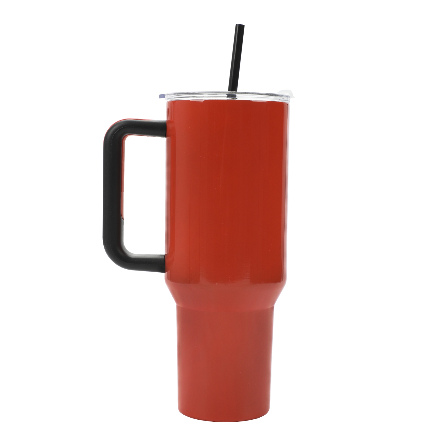 Gobelet en acier inoxydable avec poignée et paille de 40&nbsp;oz