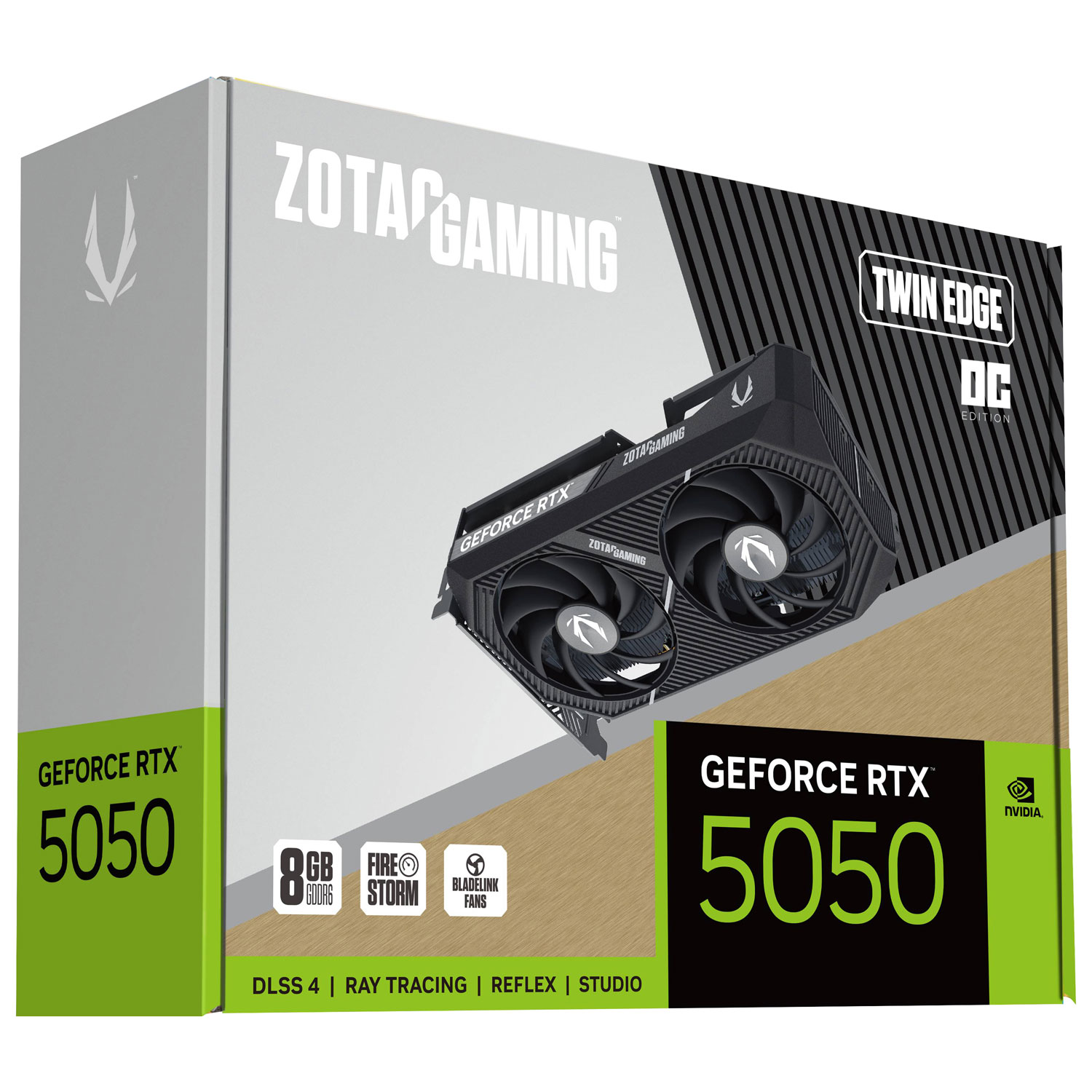 Carte graphique GeForce RTX 5050 Twin Edge OC GDDR6 8 Go de ZOTAC Gaming