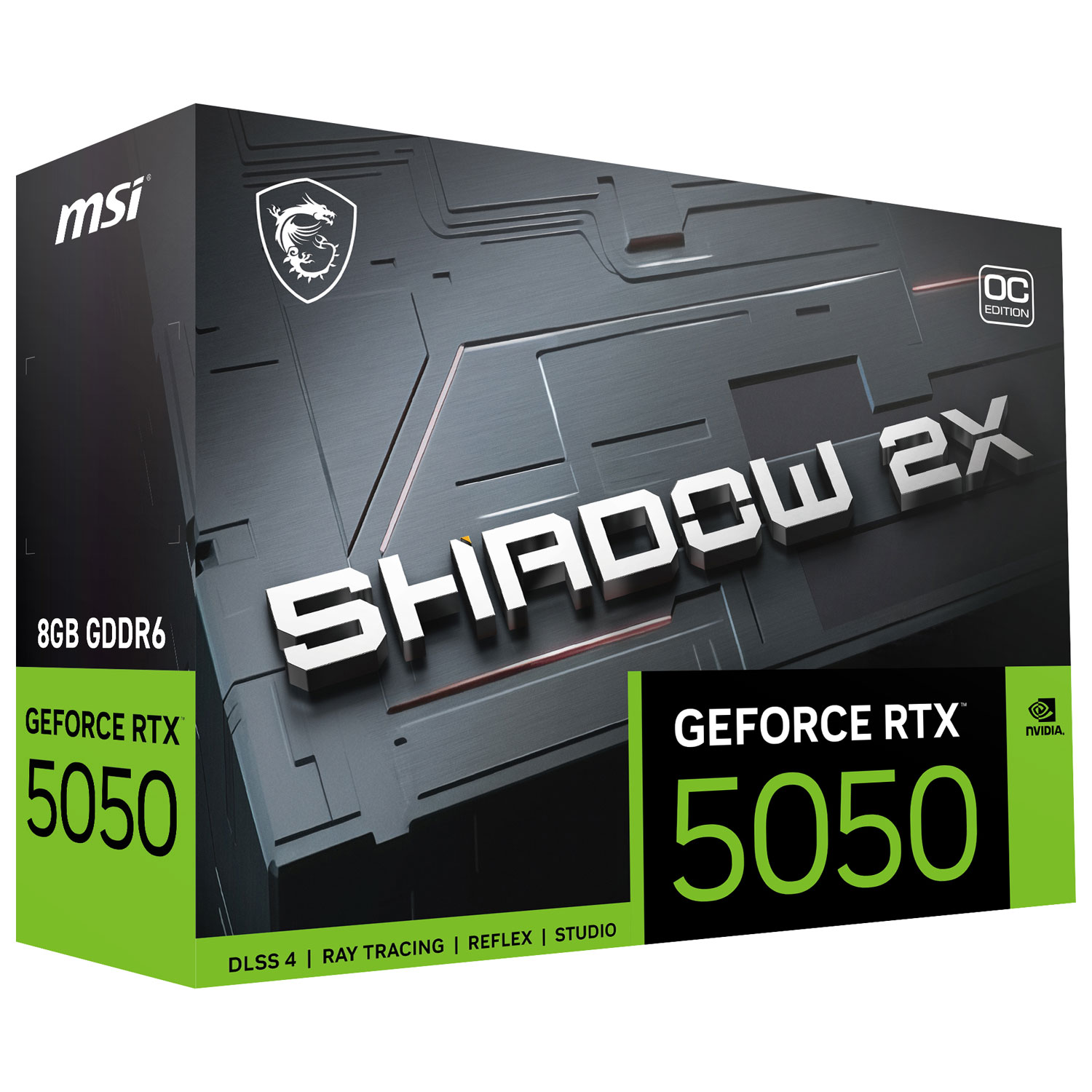 MSI GeForce RTX 5050 Shadow 2X OC 8GB GDDR6 Video Card