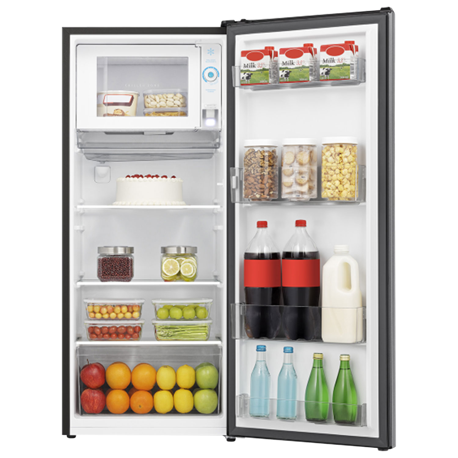 Réfrigérateur de bar autonome de 6,3 pi³ de Hisense - Argenté