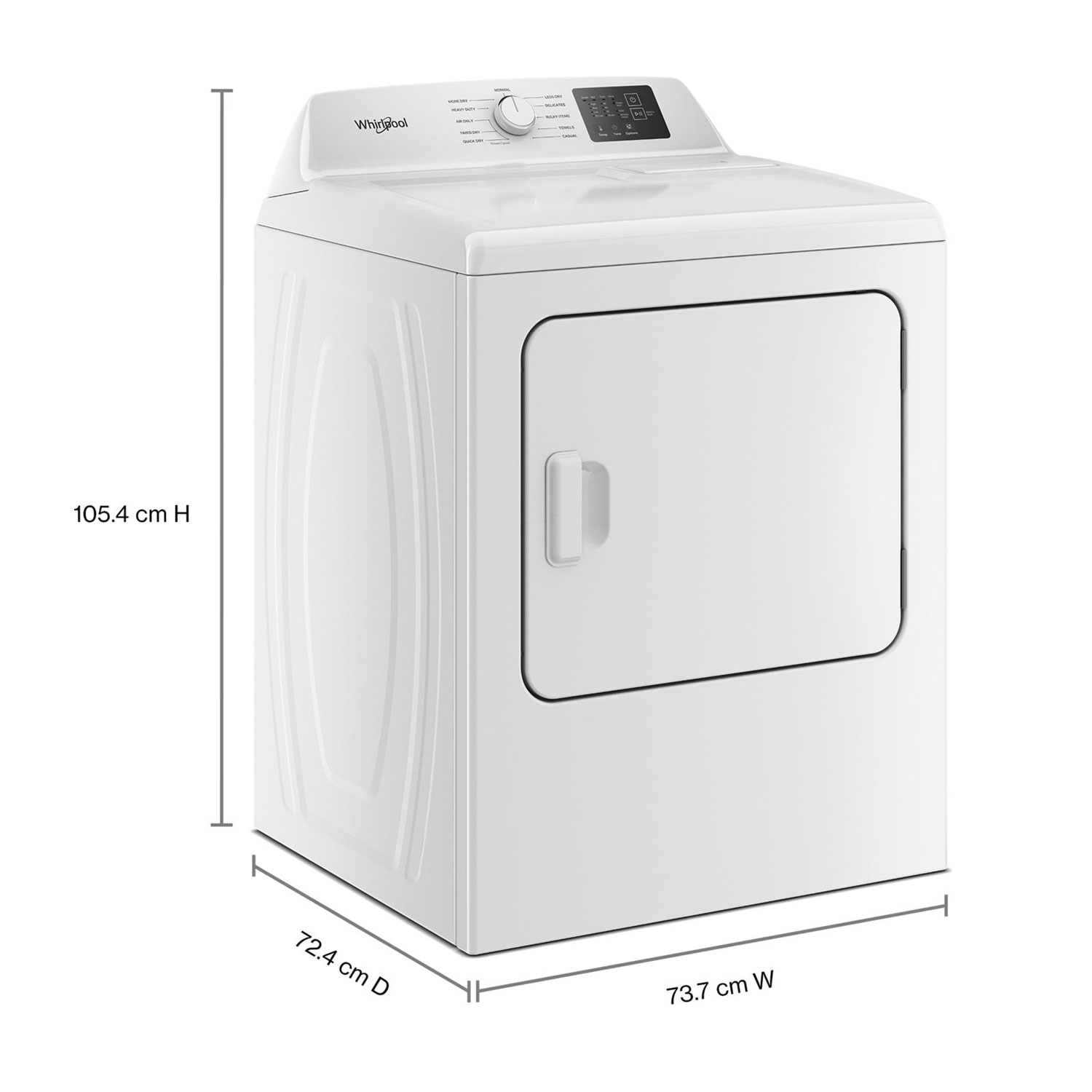 Whirlpool 7.0 Cu. Ft. Gas Dryer - White