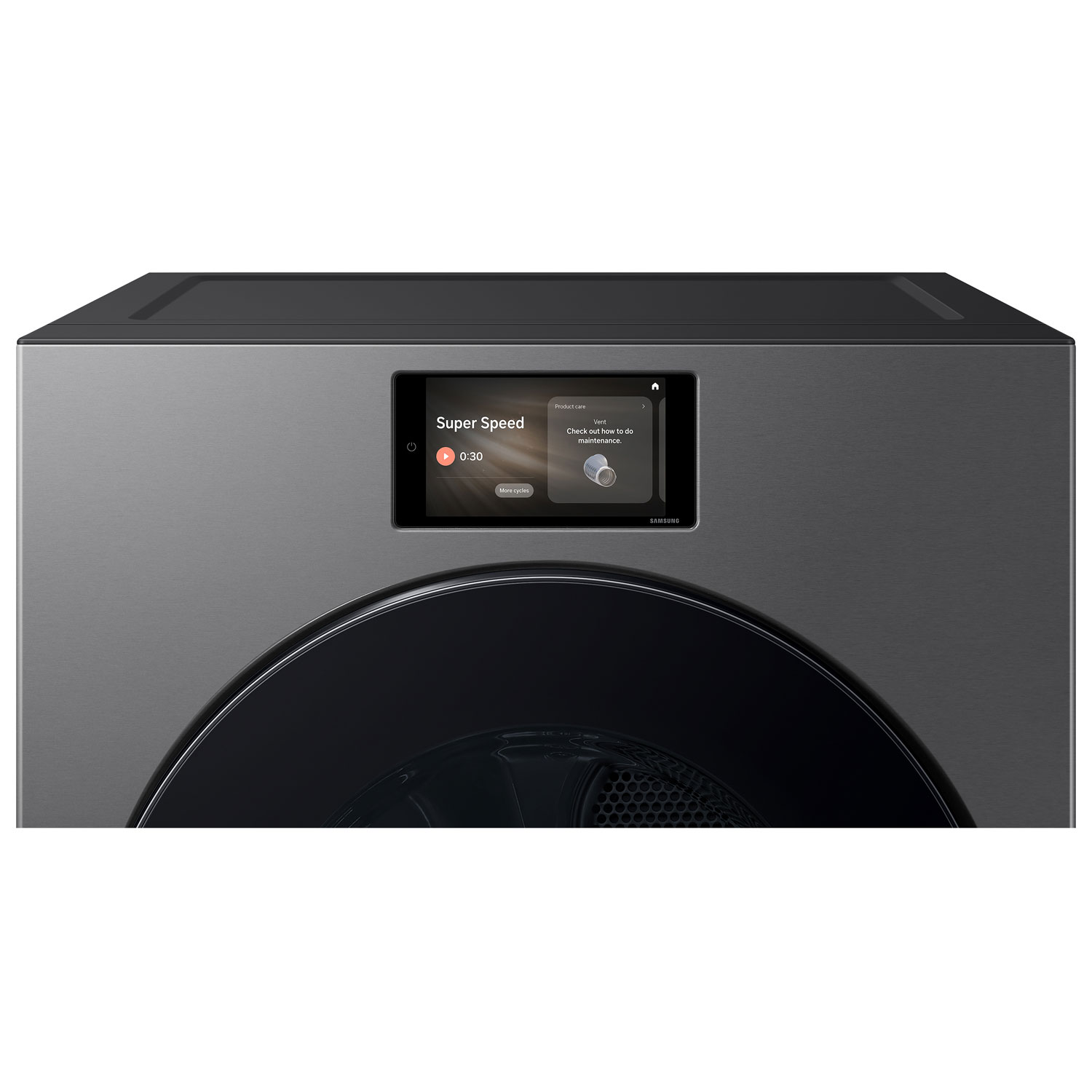Sécheuse électrique à vapeur de 7,6 pi³ de Samsung - Acier foncé