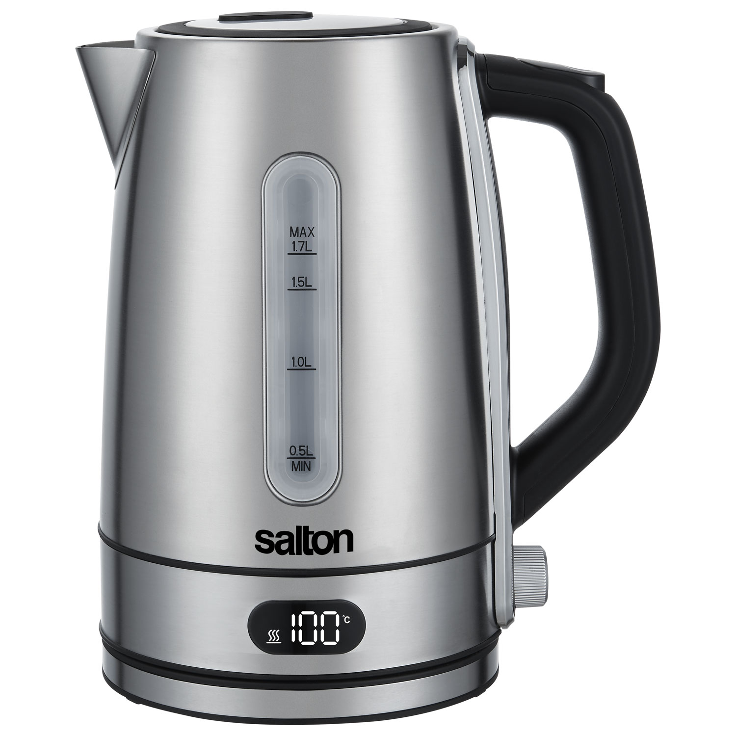 Salton Digital Electric Kettle - 1.7L - Stainless Steel - Only at Best Buy