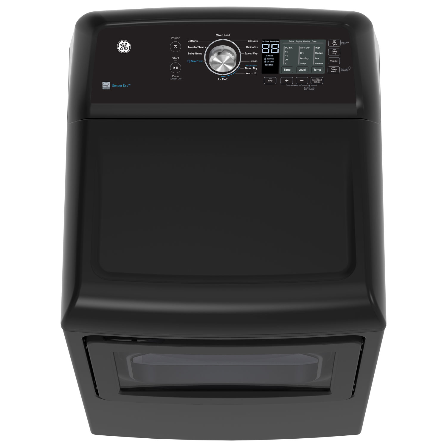 Sécheuse électrique de 7,4 pi³ de GE - Gris diamant
