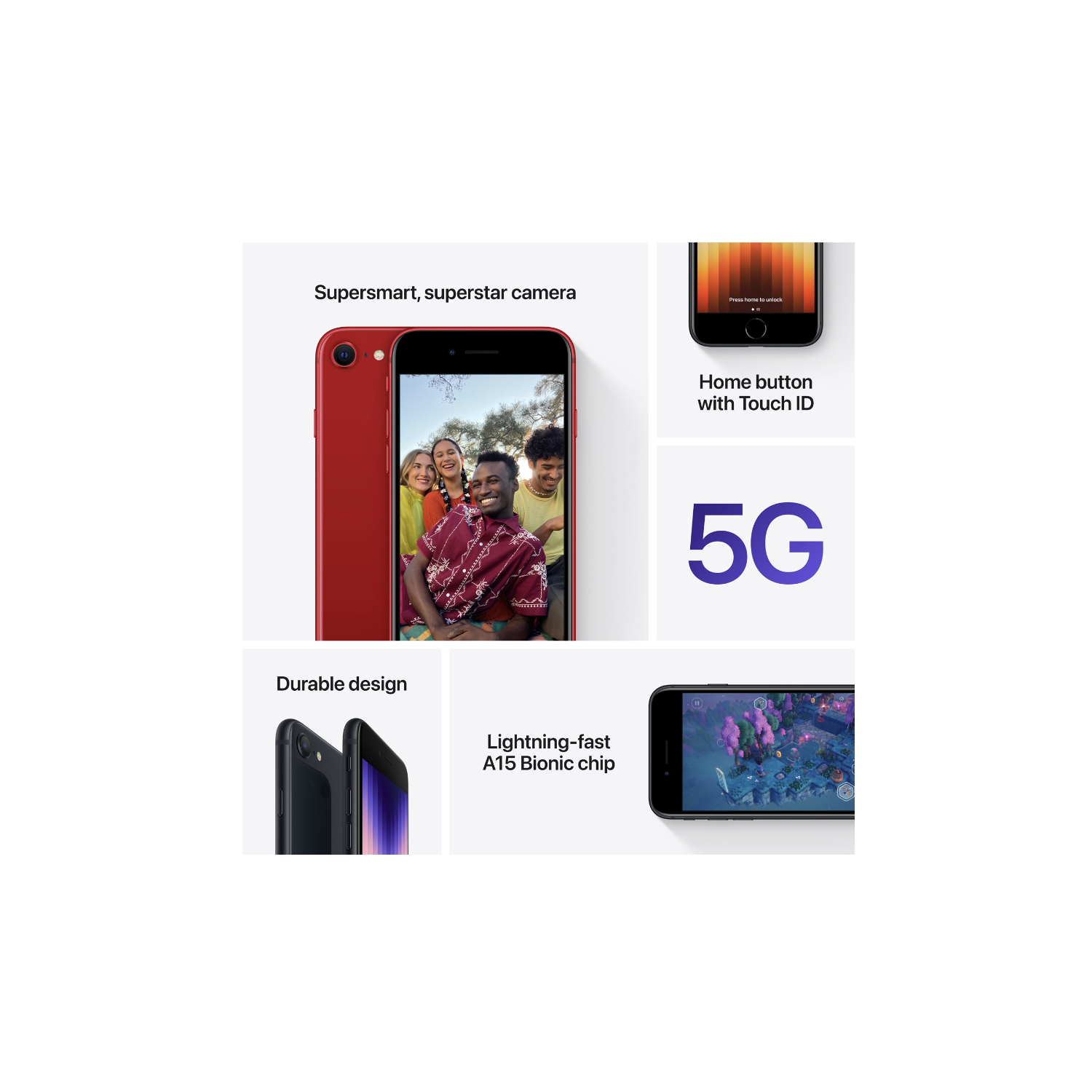 Brand New - Apple iPhone SE 64GB - Midnight - Unlocked