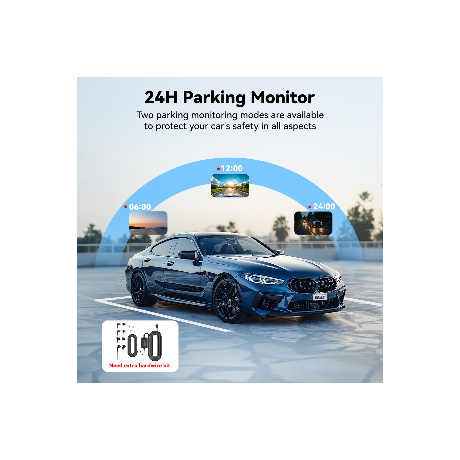 REDTIGER A6 3-Channel Dash Cam Front Inside Rear 4K+1080P WiFi Touch Screen