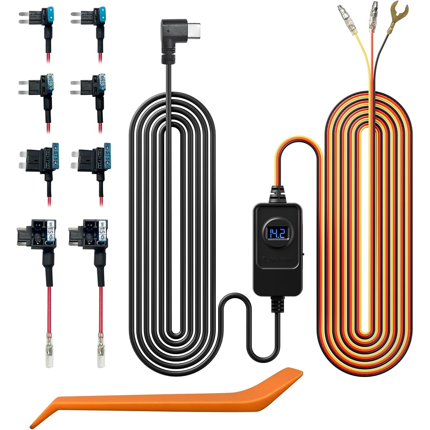 REDTIGER Dash Cam Acc Multi-Size Hardwire Kit apply to all REDTIGER Dash Camera