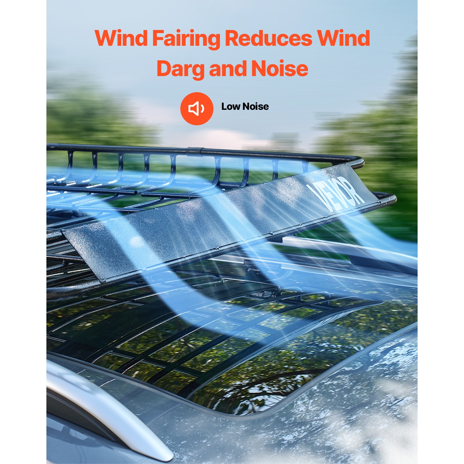 VEVOR 43 x 50 x 4.1 in Roof Rack Cargo Carrier, Universal Rooftop Cargo Basket,Car Top Luggage Holder with 150 lbs Max Load Capacity,4.1 in