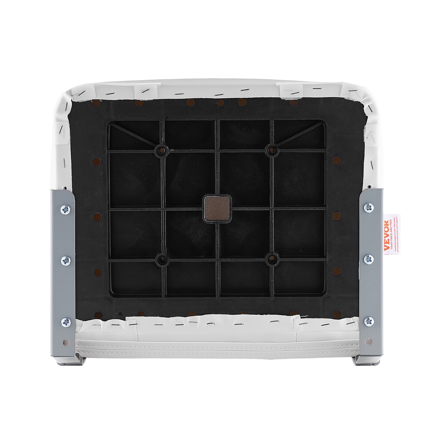 VEVOR Boat Seat, Low Backrest, Folding Fishing Boat Seat with Thickened Sponge Cushion & Waterproof PVC Leather, Aluminum Alloy Hinges, Flip Up Boat