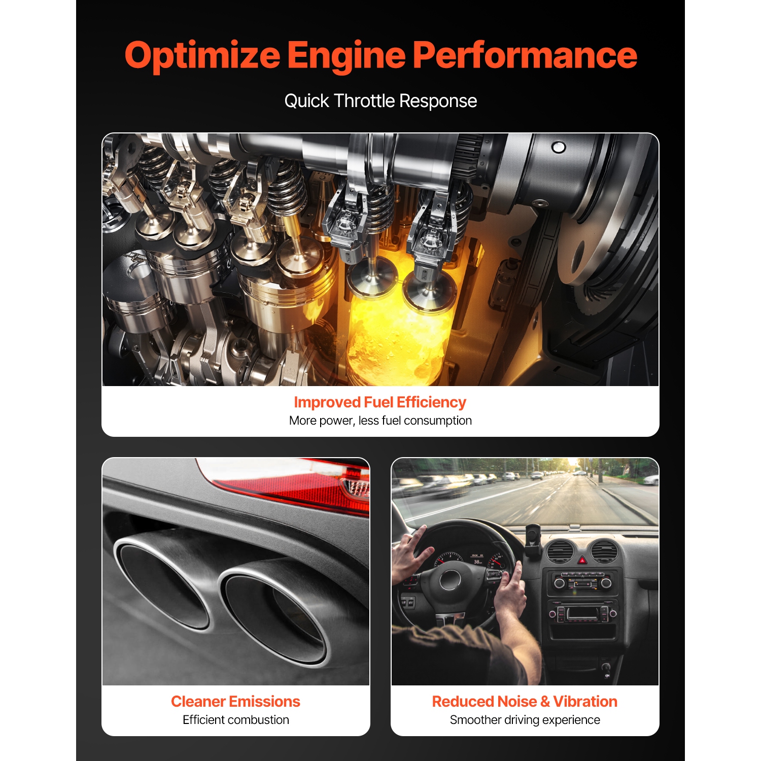 Ensemble de 6 bougies d'allumage et bougies d'allumage VEVOR 3,6&nbsp;L V6, compatible avec le Jeep Cherokee Grand Cherokee Compass Chrysler Ram