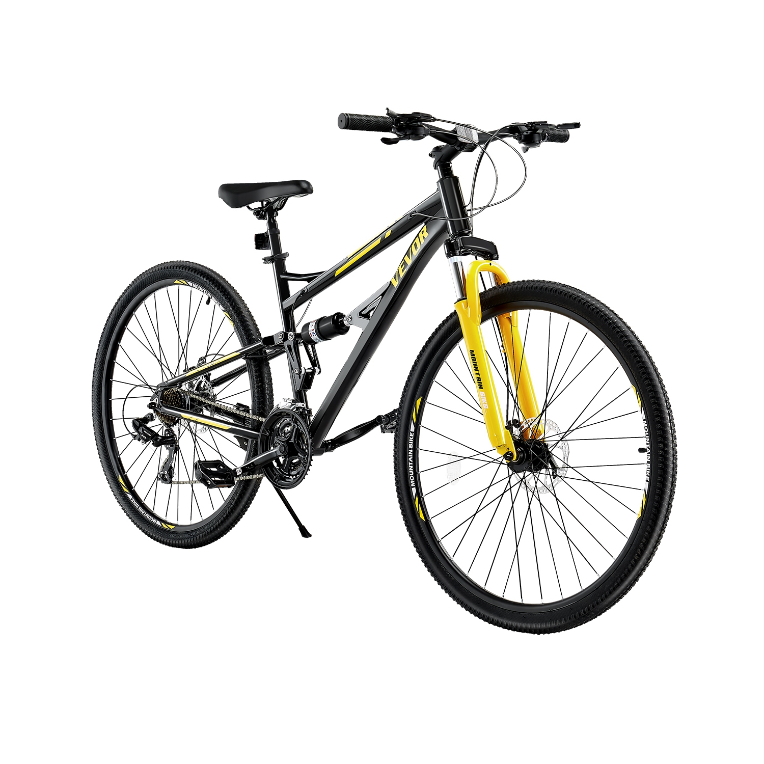 VEVOR 29 inch Mountain&nbsp;Bike,MTB&nbsp;Bicycle&nbsp;with&nbsp;Full&nbsp;Dual&nbsp;Suspension,&nbsp;24 Speeds&nbsp;Twist&nbsp;Shifting,