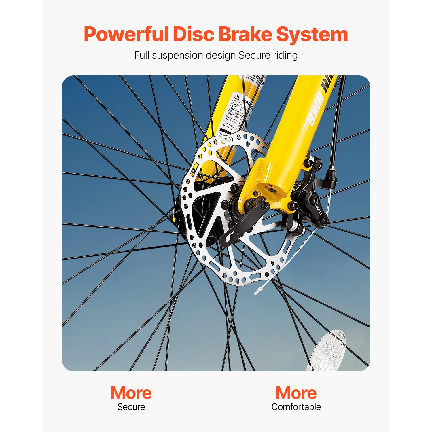 VEVOR 29 inch Mountain&nbsp;Bike,MTB&nbsp;Bicycle&nbsp;with&nbsp;Full&nbsp;Dual&nbsp;Suspension,&nbsp;24 Speeds&nbsp;Twist&nbsp;Shifting,