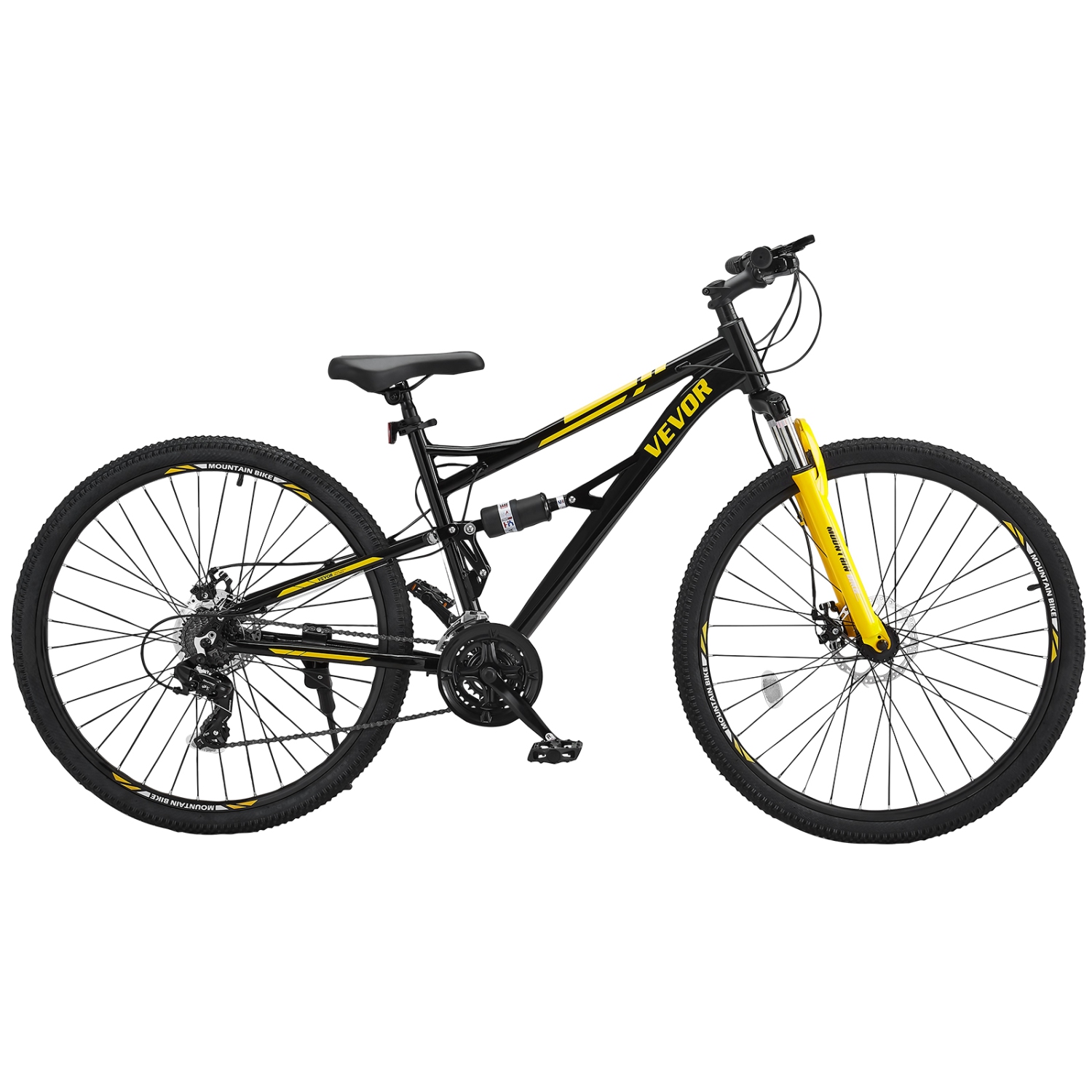VEVOR 29 inch Mountain&nbsp;Bike,MTB&nbsp;Bicycle&nbsp;with&nbsp;Full&nbsp;Dual&nbsp;Suspension,&nbsp;24 Speeds&nbsp;Twist&nbsp;Shifting,
