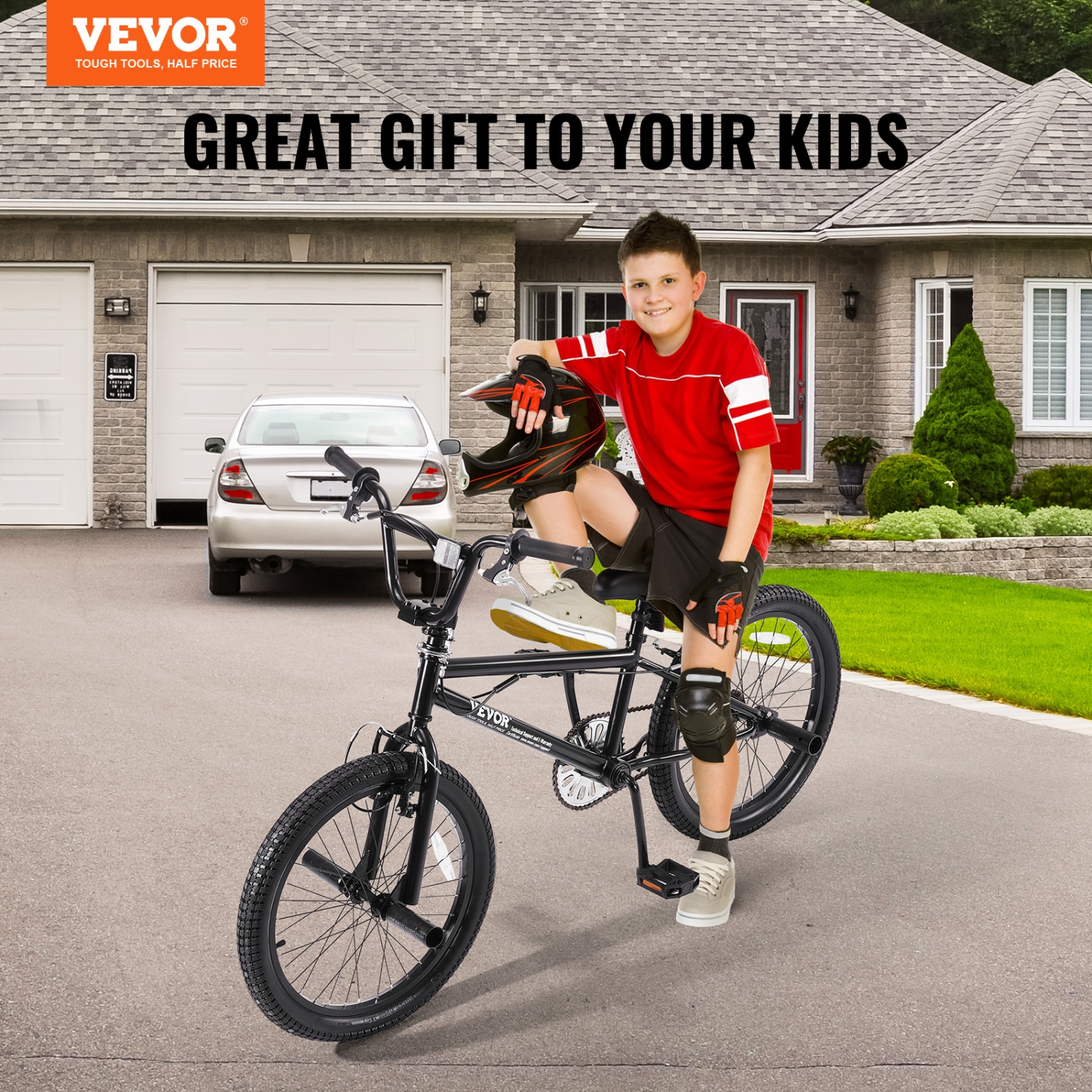 VEVOR 20-Inch BMX Bike, Wheel Freestyle Bike, BMX Race Bike with 360° Rotor and 4 Pegs, Beginner-Level BMX to Advanced Riders, BMX Bicycles for Men