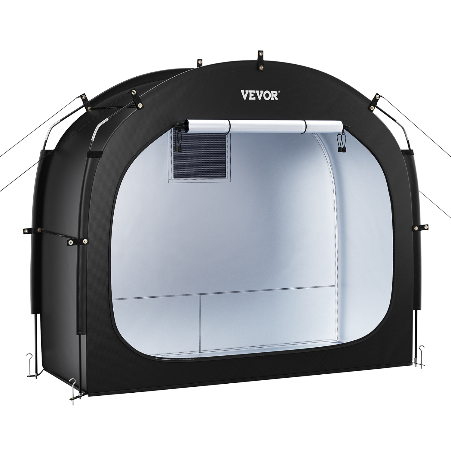 VEVOR 1 to 2 Bike Storage Tent, Bikes, Outdoor Spacious Bike Storage Tent with Ventilated Window, Waterproof Easy-to-Install Bike Tent with High