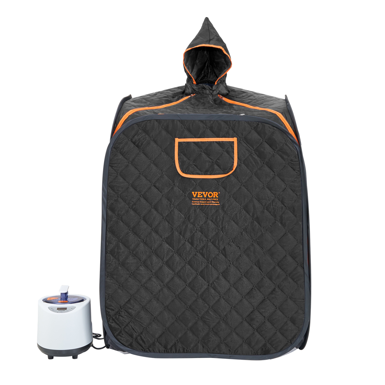 Tente de sauna à vapeur portative VEVOR avec générateur de vapeur de 1200 W, chaise et sac de rangement, couverture thérapeutique pour sauna Home