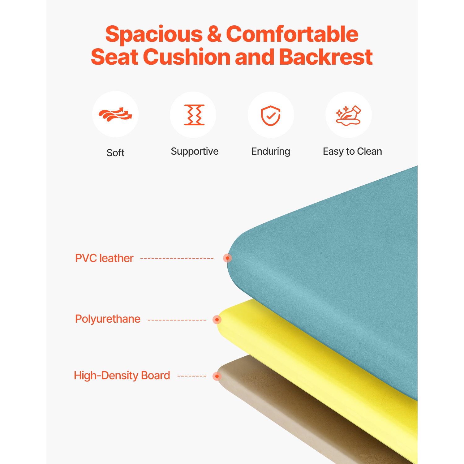 VEVOR 4-Position Geri Chair Recliner, Reclining Geri Chair, Trendelenburg Medical Recliner Chair with 4 Wheels, Soft Padded Seat & 2 Trays for