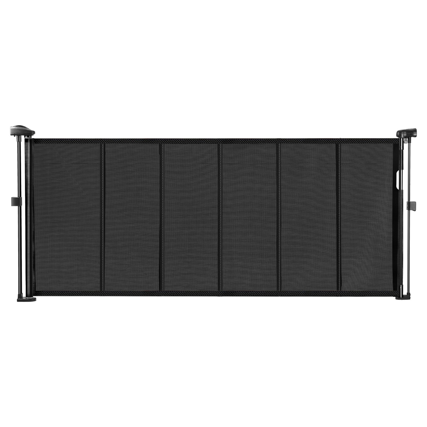 VEVOR 34 inch Tall Retractable Baby Gate, Extends up to 71 inch Wide, for Kids or Pets, Mesh Material, Easy to Install for Indoor Stairs, Doorways,