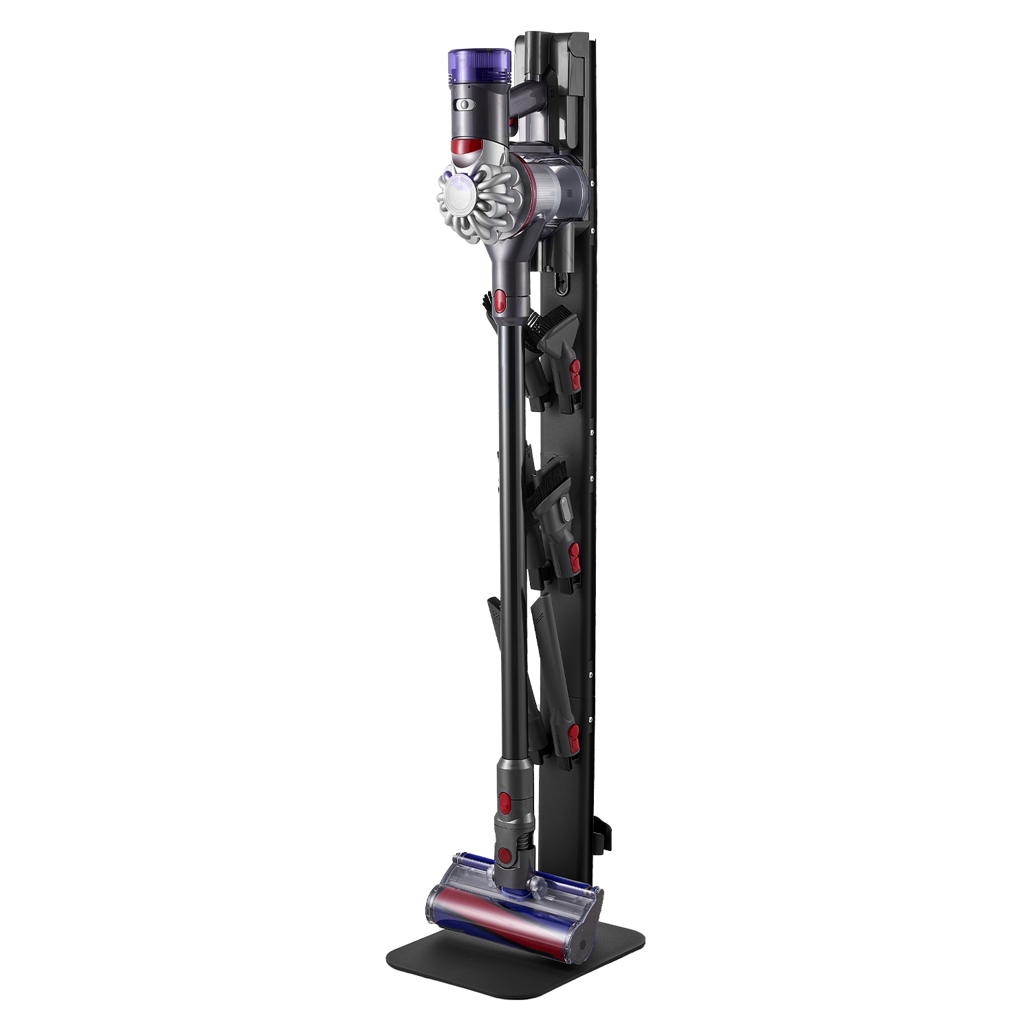 VEVOR Vacuum Stand, fit Dyson G5 V15 V12 V11 V10 V8 V7 V6 Series Upright Vacuums Cleaners & Accessories, Stable Vacuum Stand Holder with 6 Hooks and