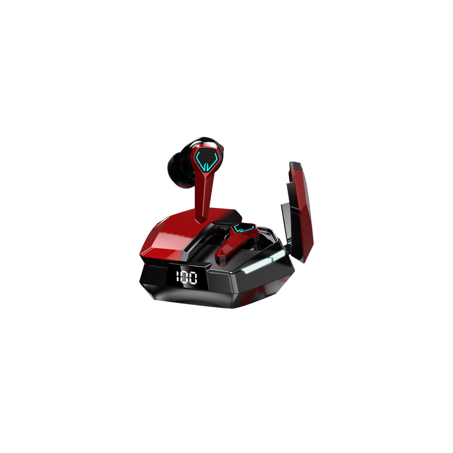 Gaming Bluetooth Headset Wireless Low Latency Ultra-Long Battery Life Heavy Bass Noise Cancelling Universal for Mobile Phones Suitable for