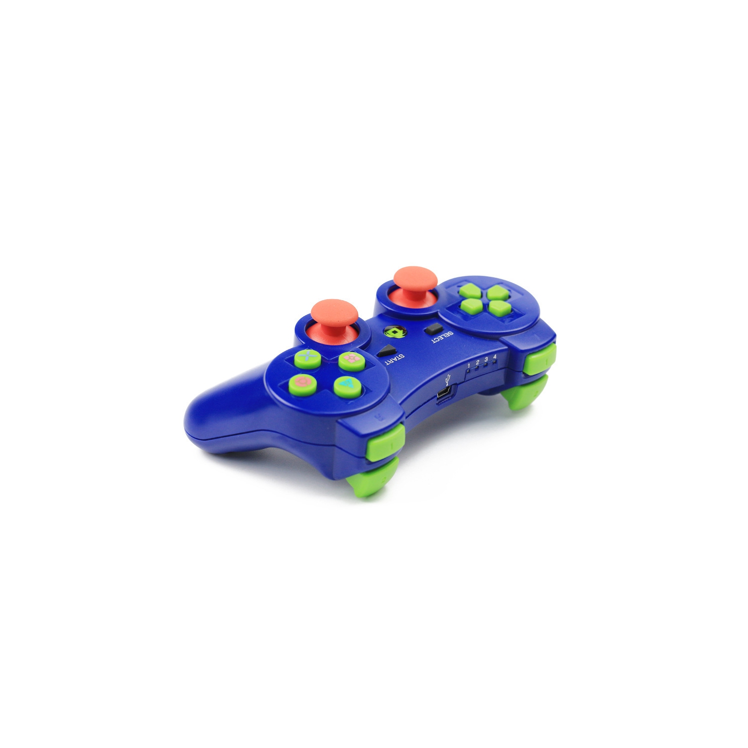 Manette de jeu pour PS3, manette de jeu sans fil Bluetooth, manette de jeu sans fil Joystick - Bleu