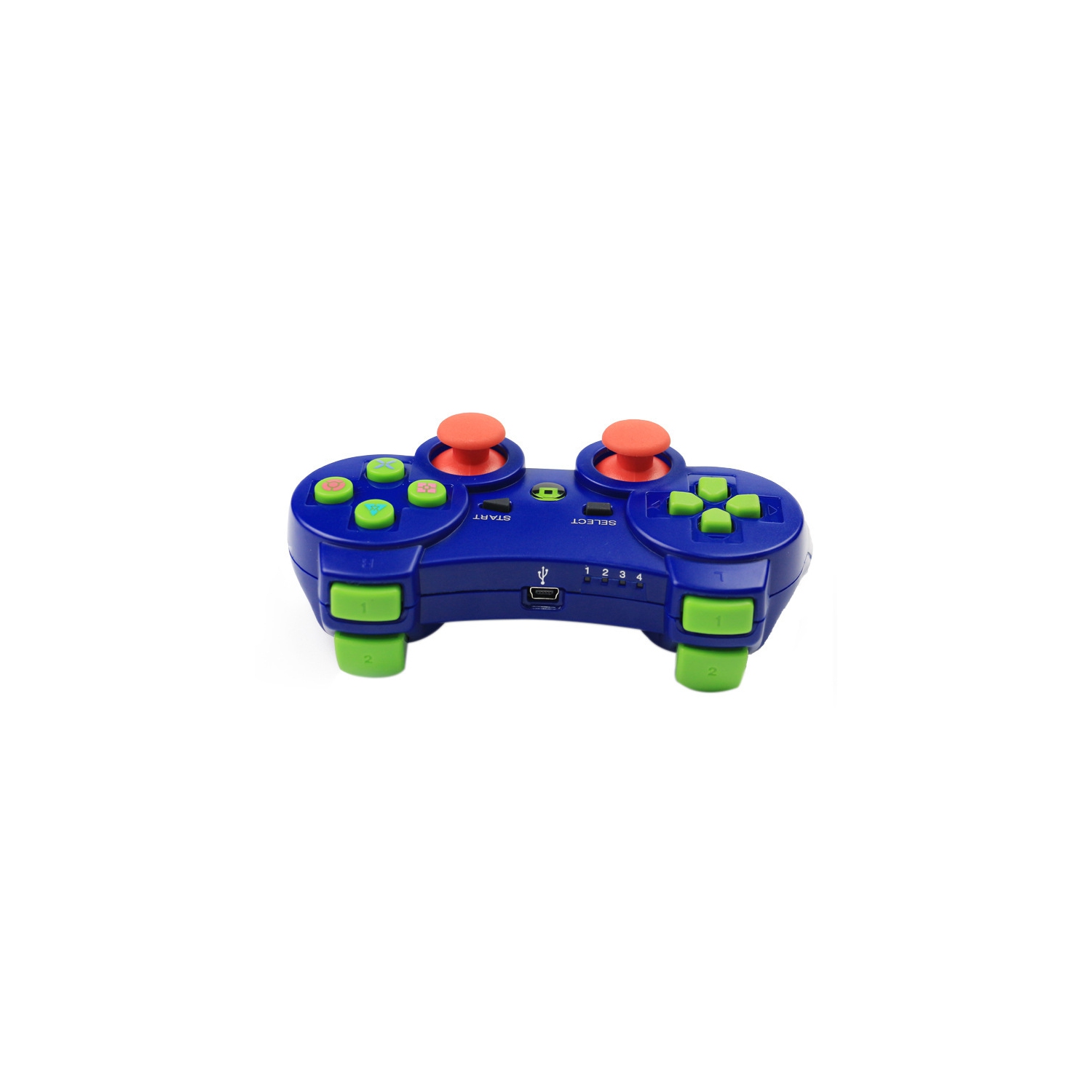 Manette de jeu pour PS3, manette de jeu sans fil Bluetooth, manette de jeu sans fil Joystick - Bleu