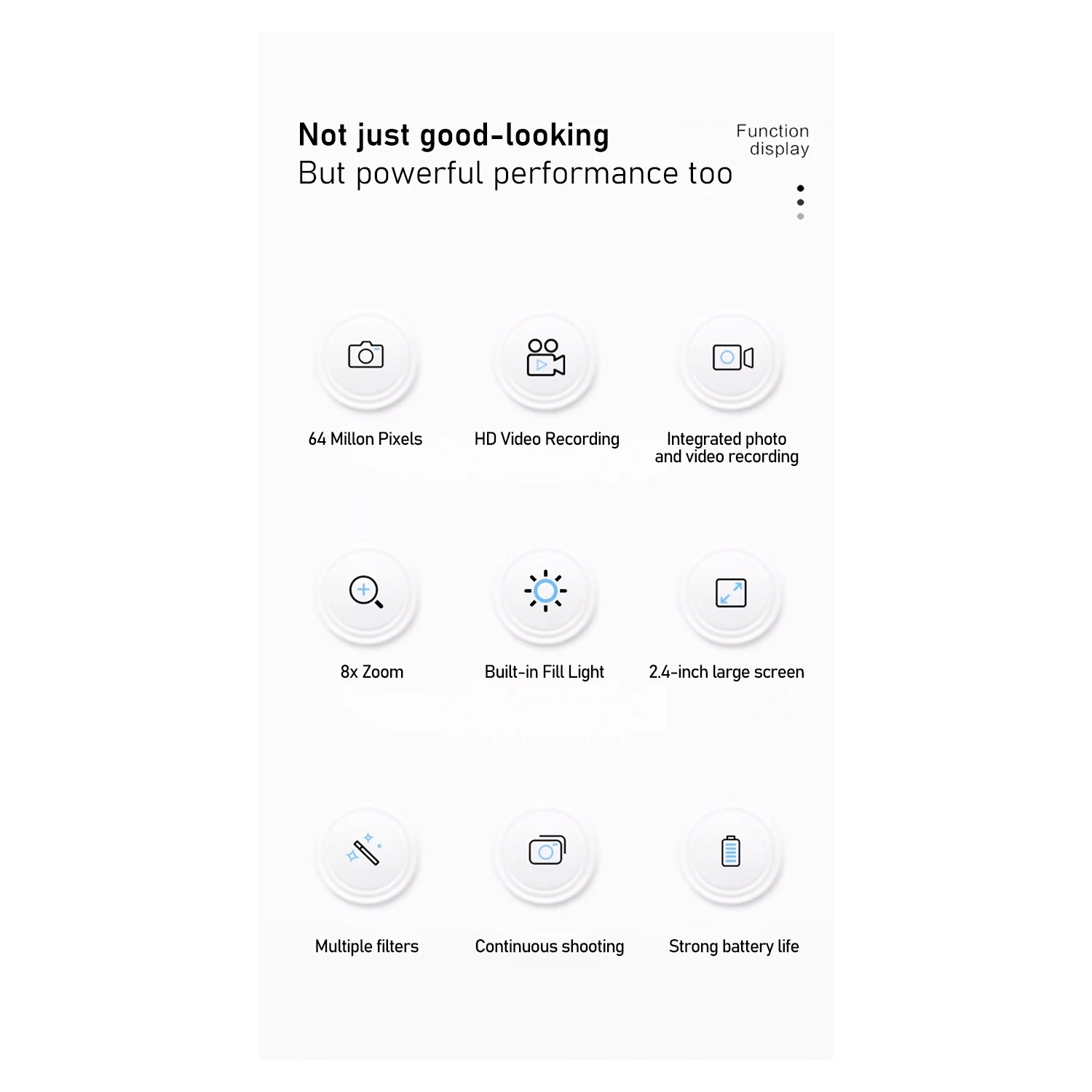 CCD digital camera, can take selfies and transfer to mobile phones, student party camera, camera vog, HD dual camera, 4k video recording - pink [32G
