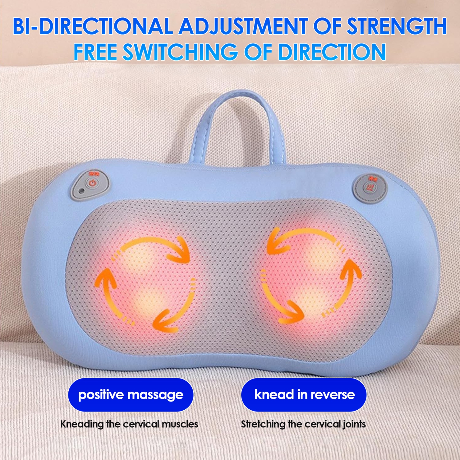 Shiatsu Back and Neck Massager, Heated Electric Massage Pillow for Deep Tissue Pain Relief, Ideal Holiday Gift