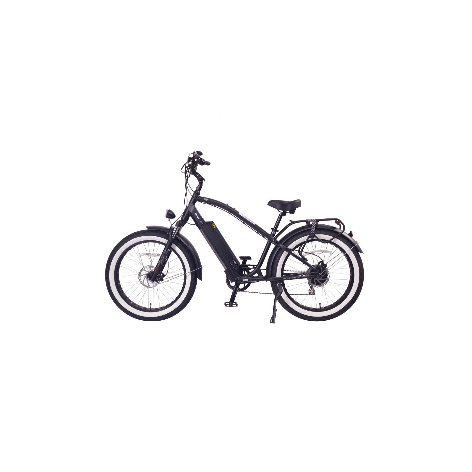 Magnum Ranger Electric Fat Tire Bike – Matte Black – 48V 21Ah Battery, 750W Motor – All-Terrain 4" Wide Tires for Sand, Gravel & Rough Roads.