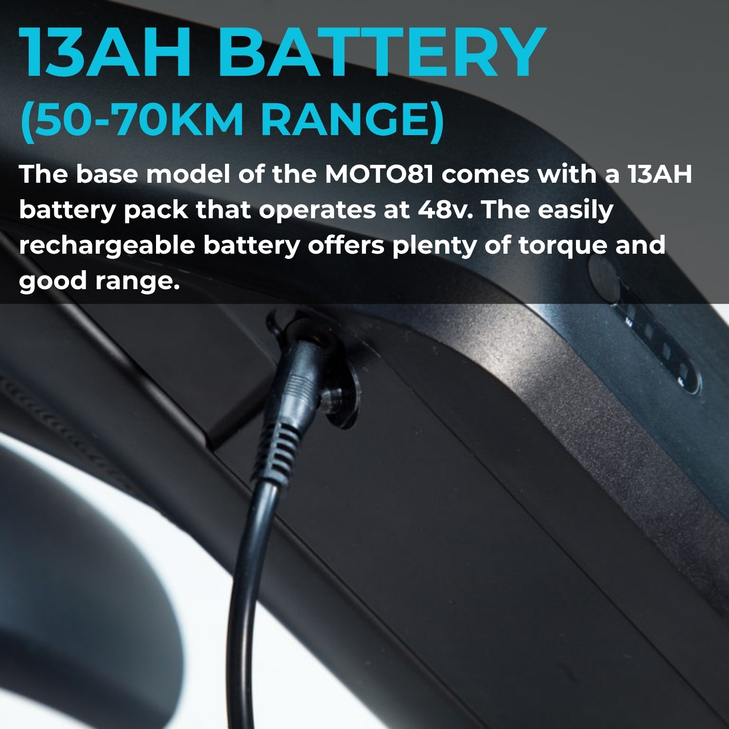 BlueRev Moto81 M-500 E-Bike |500W Motor Retro Electric Bike with Long Banana Seat|48V 17Ah Samsung Battery |50–70 km Range| Stylish Ride for Two with