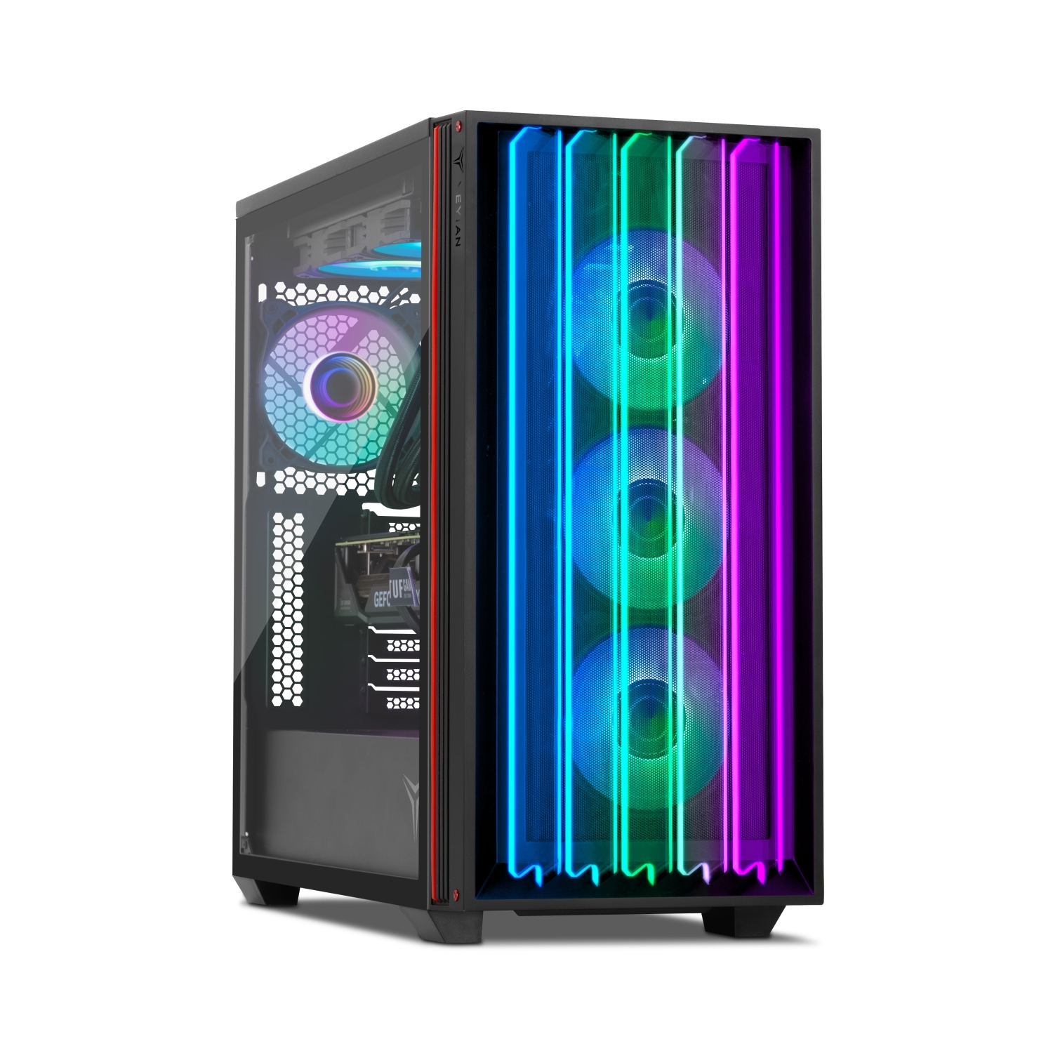 YEYIAN Gaming PC Mirage - Intel i9 13900KF, RTX 4070 Super 12GB, 1TB NVMe SSD, 32GB DDR5 6000MHz RGB Memory, 240mm AIO, B760 Motherboard, 750W PSU, VR & AI Ready, Win 11 Home