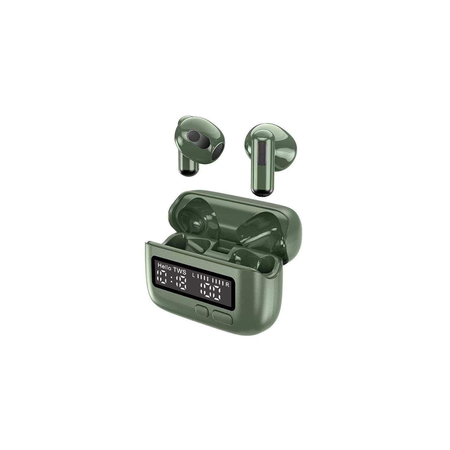 New BPG wireless TWS Bluetooth headset in-ear noise reduction BB machine unique retro personality trend digital display clockWireless Bluetooth