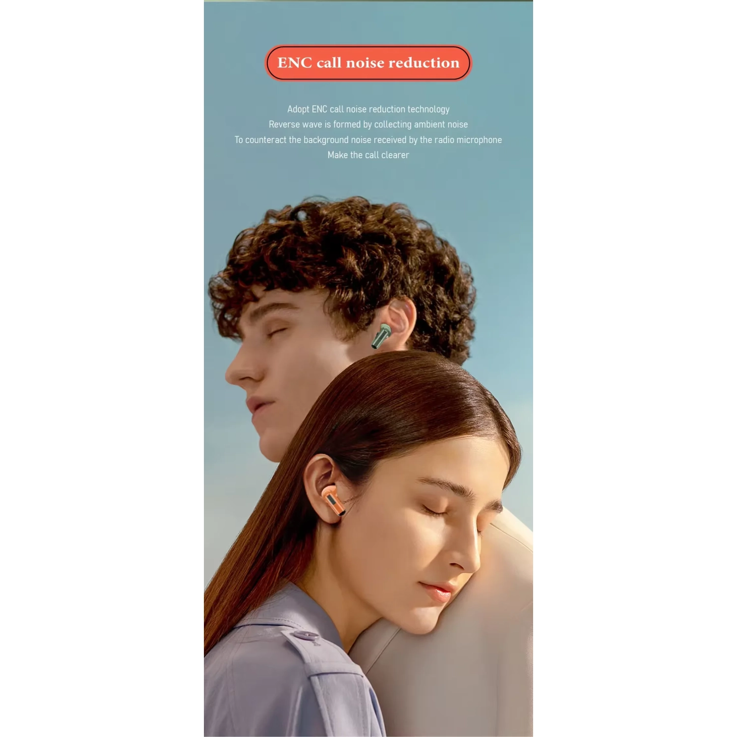 New BPG wireless TWS Bluetooth headset in-ear noise reduction BB machine unique retro personality trend digital display clockWireless Bluetooth