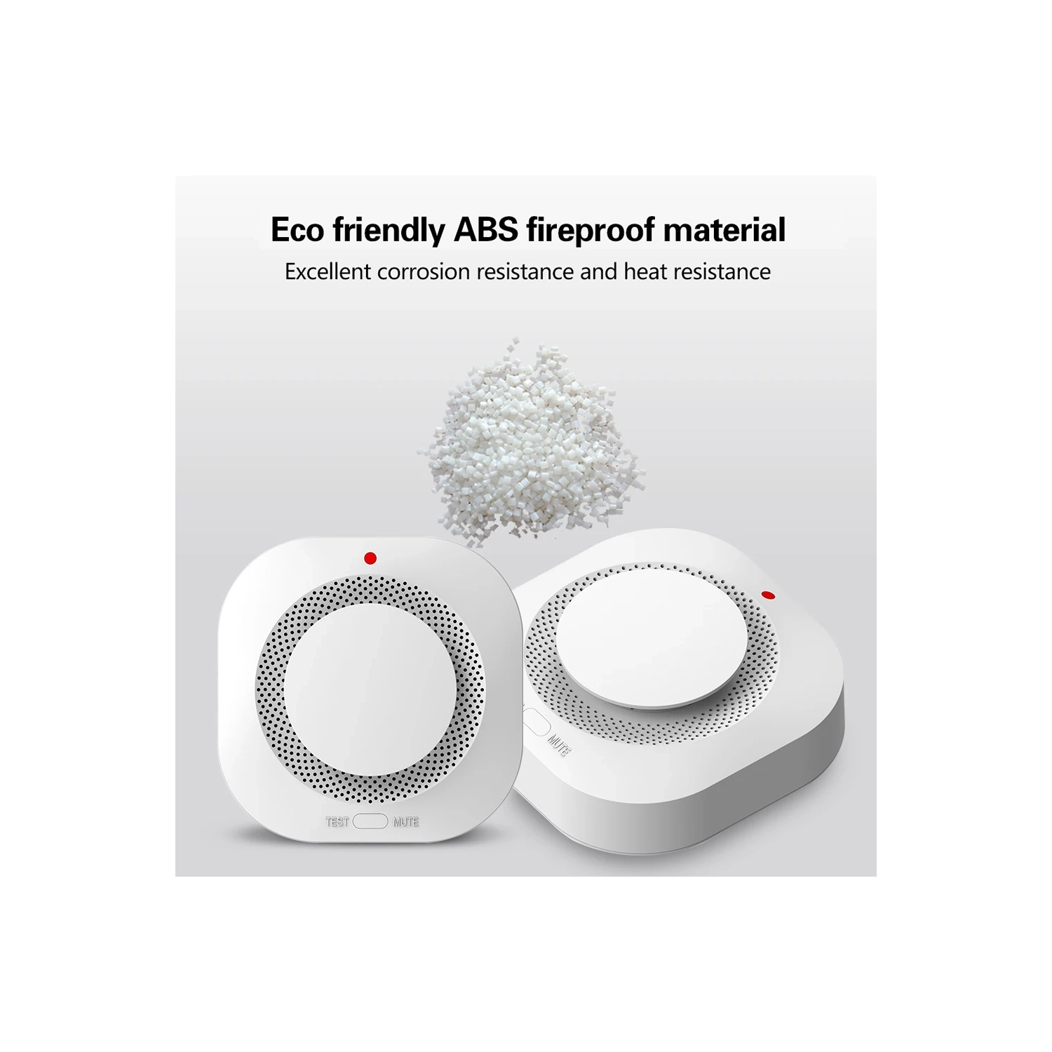 Détecteur de fumée Tuya, Wi-Fi Home Smart Fire Protection Détecteur de fumée photoélectrique sans fil, alarme de risque d'incendie rapide-441-WiFi