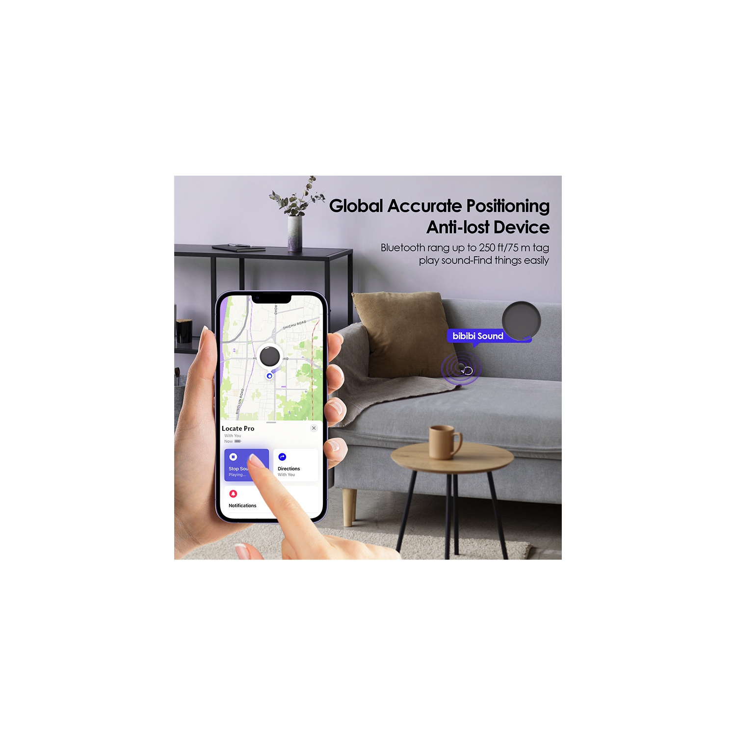 Applicable à iOS Appareil de suivi Bluetooth MFi Apple Anti-Perdu Dispositif de suivi pour enfants personnes âgées Animal de compagnie intelligent,