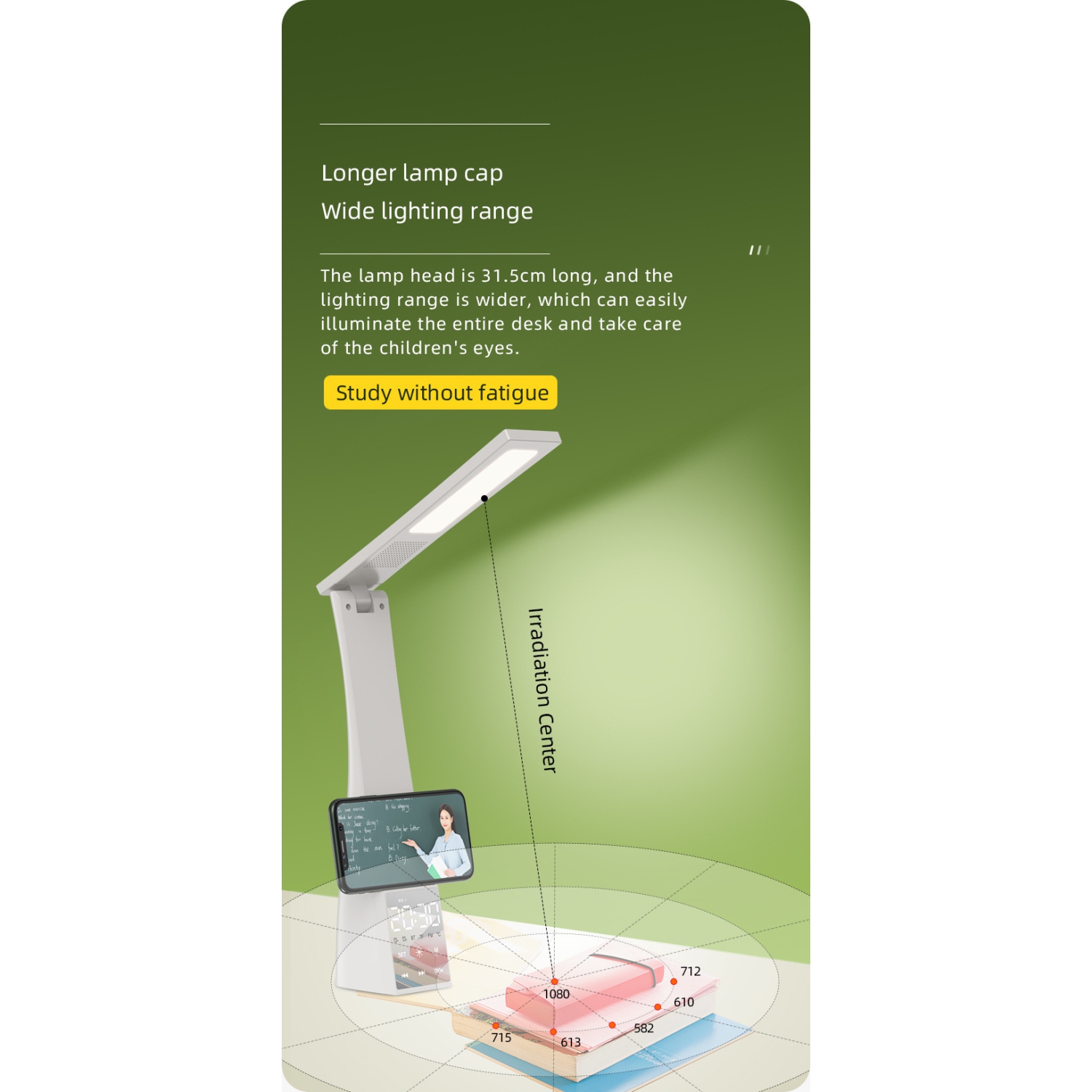 T1 multifunctional desk lamp white, bluetooth speaker clock alarm clockI smart speaker HIFI subwoofer 8D subwoofer cool RGB multifunctional alarm