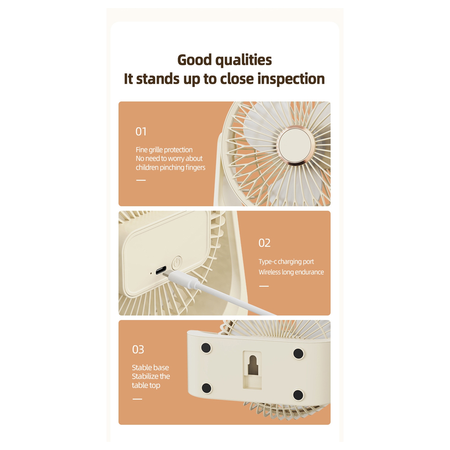 Air Circulation Fan - Ultra Quiet, Powerful, Three-Speed Adjustable, 360° Tilt, Portable Mini Desk Fan for Office/Home/Car/Travel,