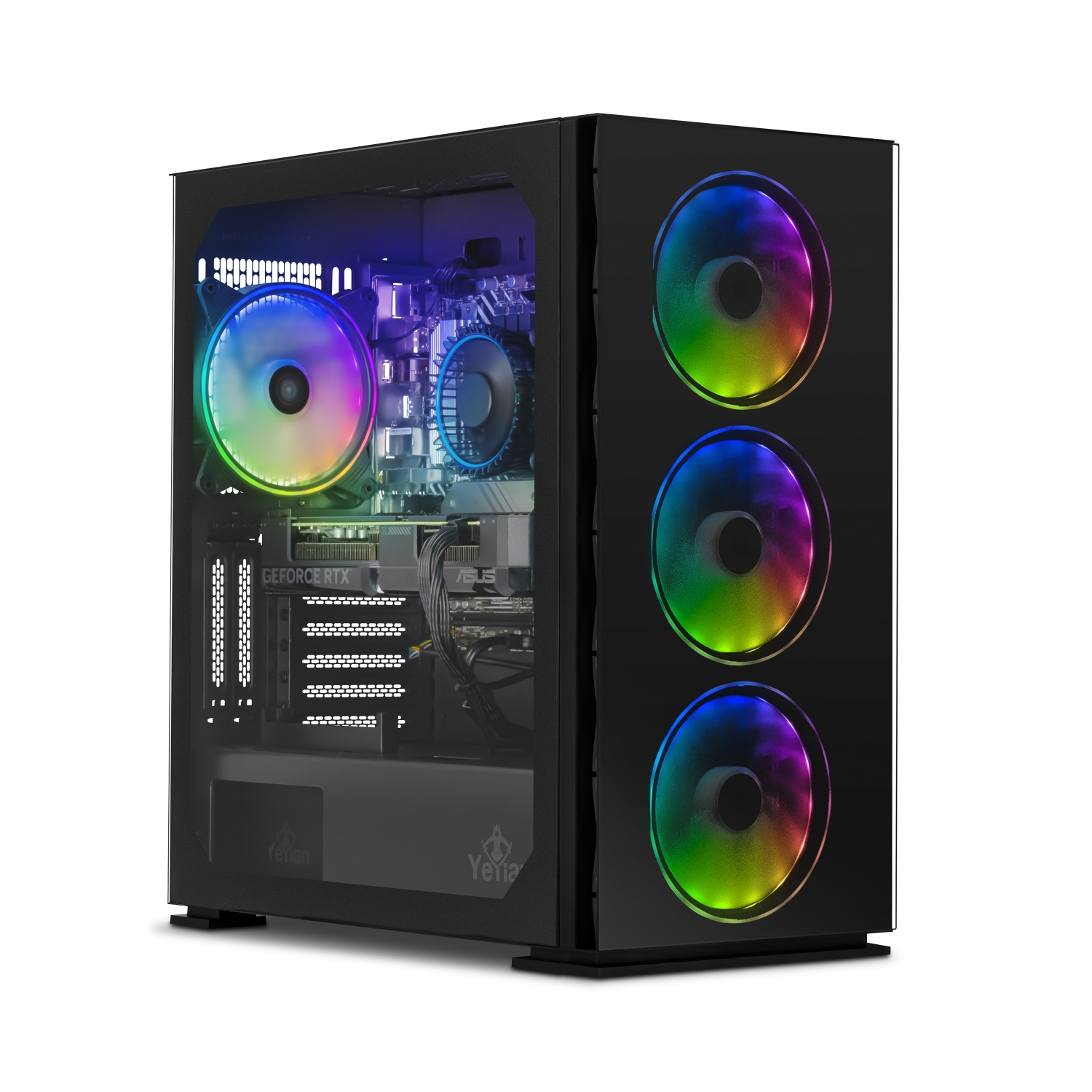 YEYIAN Yari Gaming PC Desktop Computers Intel i5 12400F 4.4 GHz, RTX 4060 Ti, 1TB NVME SSD, 16GB DDR4 RAM 3200, B660 MB, 650W Gold PSU, Windows 11