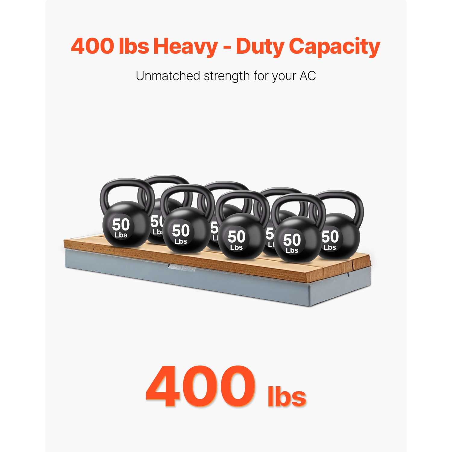 VEVOR 400 lbs LC Mini Split Pad, for 9000-36000BTU Ductless Air Conditioner Heat Pump Systems, 38x18x3 in Plastic Condenser Equipment Anti-Vibration