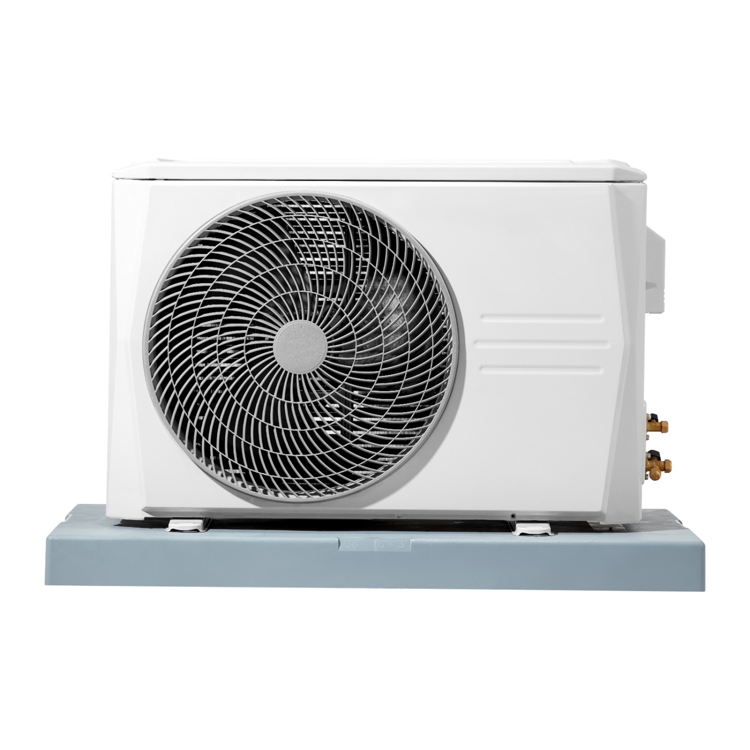VEVOR 400 lbs LC Mini Split Pad, for 9000-36000BTU Ductless Air Conditioner Heat Pump Systems, 38x18x3 in Plastic Condenser Equipment Anti-Vibration